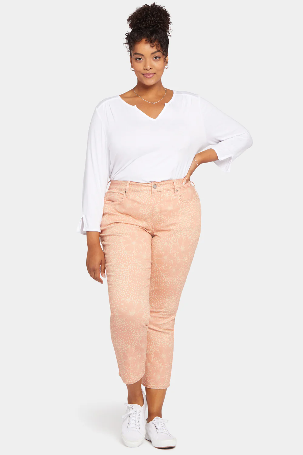Marilyn Straight Ankle Jeans In Plus Size - Mirage Leopard - Image 5