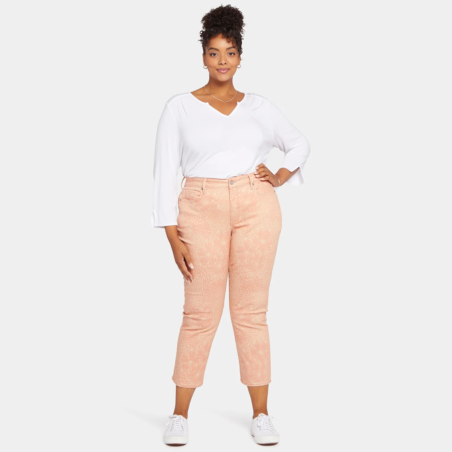 Marilyn Straight Ankle Jeans In Plus Size - Mirage Leopard - Image 7
