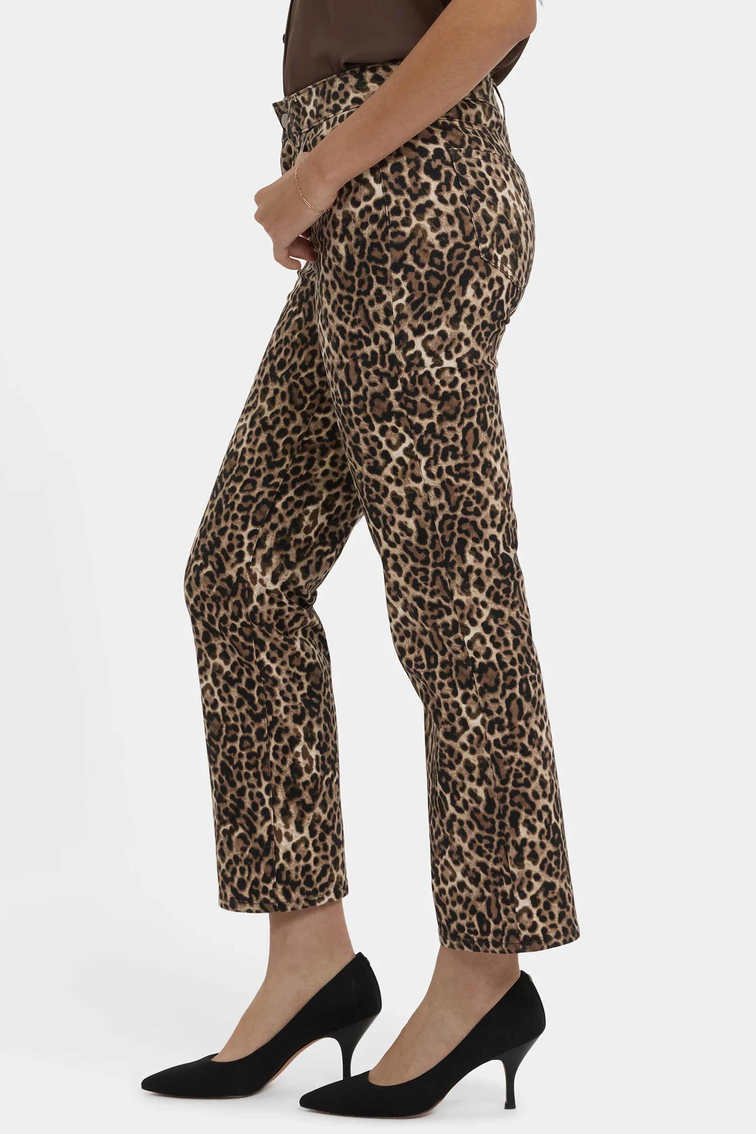 Marilyn Straight Ankle Jeans - Savanna Leopard - Image 3