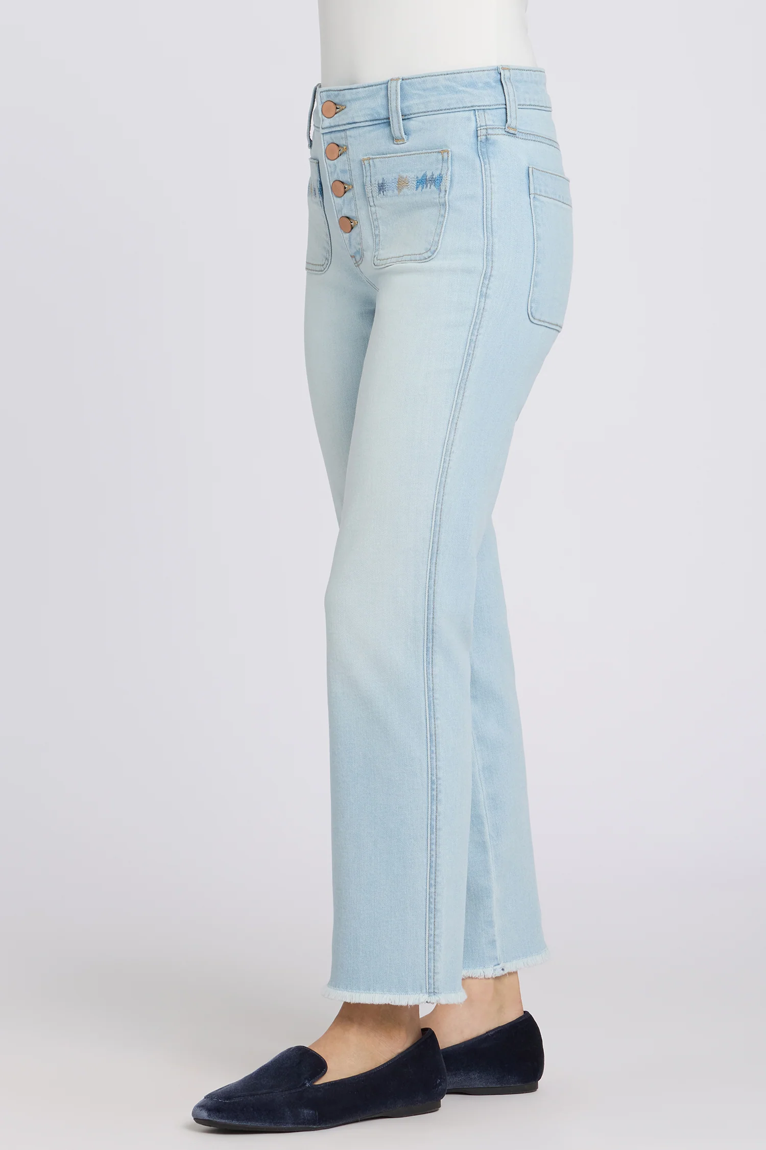 Marilyn Straight Ankle Jeans - Sky Valley - Image 4