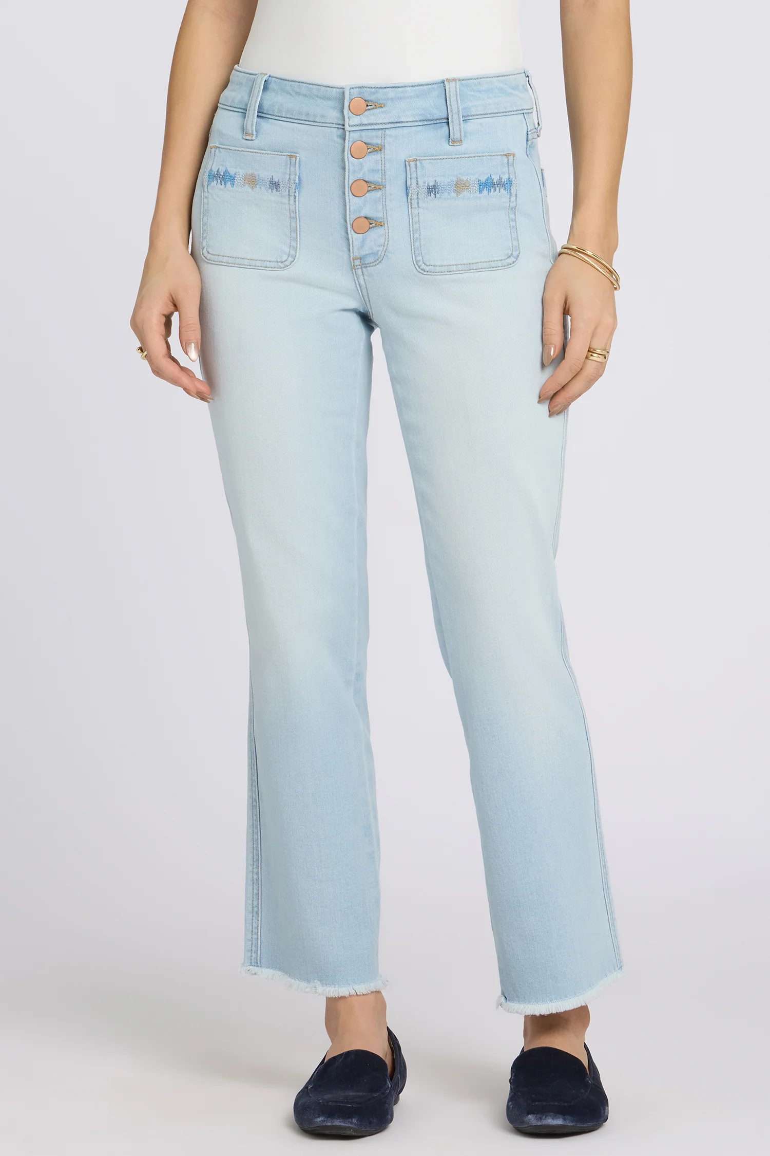 Marilyn Straight Ankle Jeans - Sky Valley - Image 5