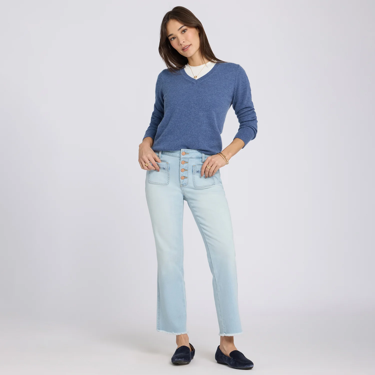 Marilyn Straight Ankle Jeans - Sky Valley - Image 6
