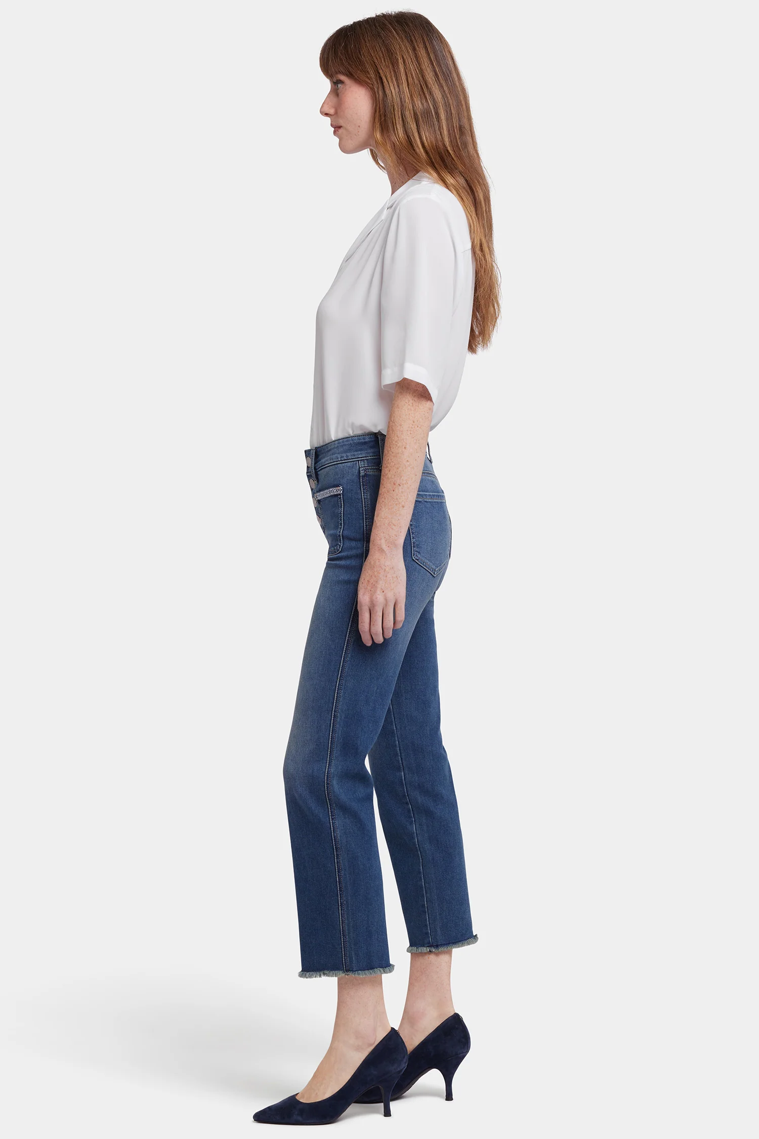 Marilyn Straight Ankle Jeans - Valencia Surf - Image 6