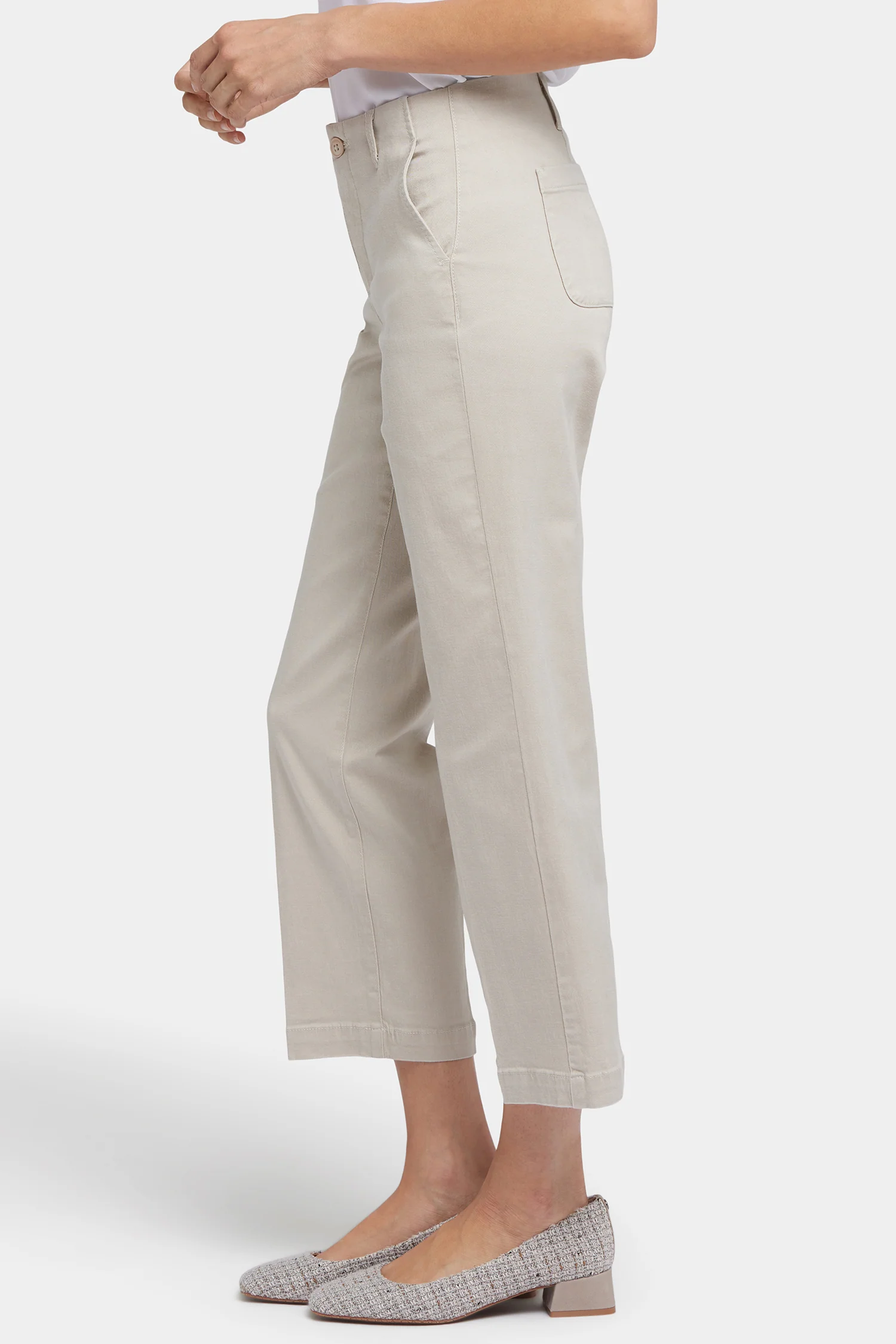 Marilyn Straight Ankle Pants - Feather - Image 3