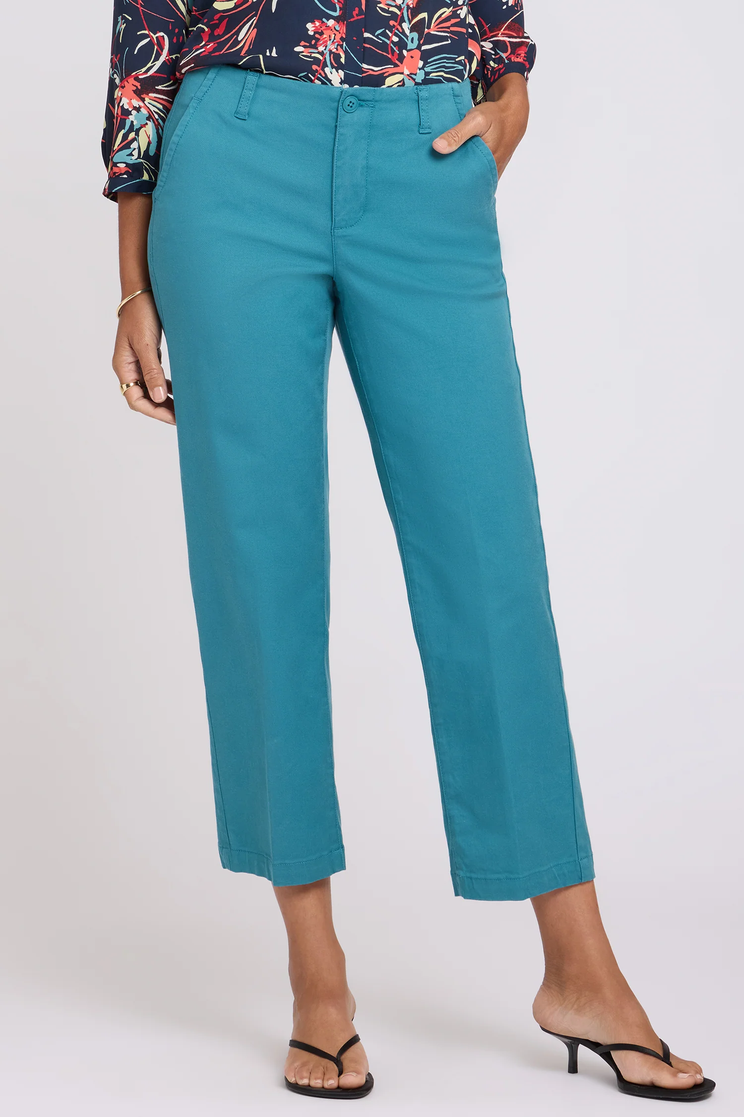 Marilyn Straight Ankle Pants - Harbor Blue - Image 4