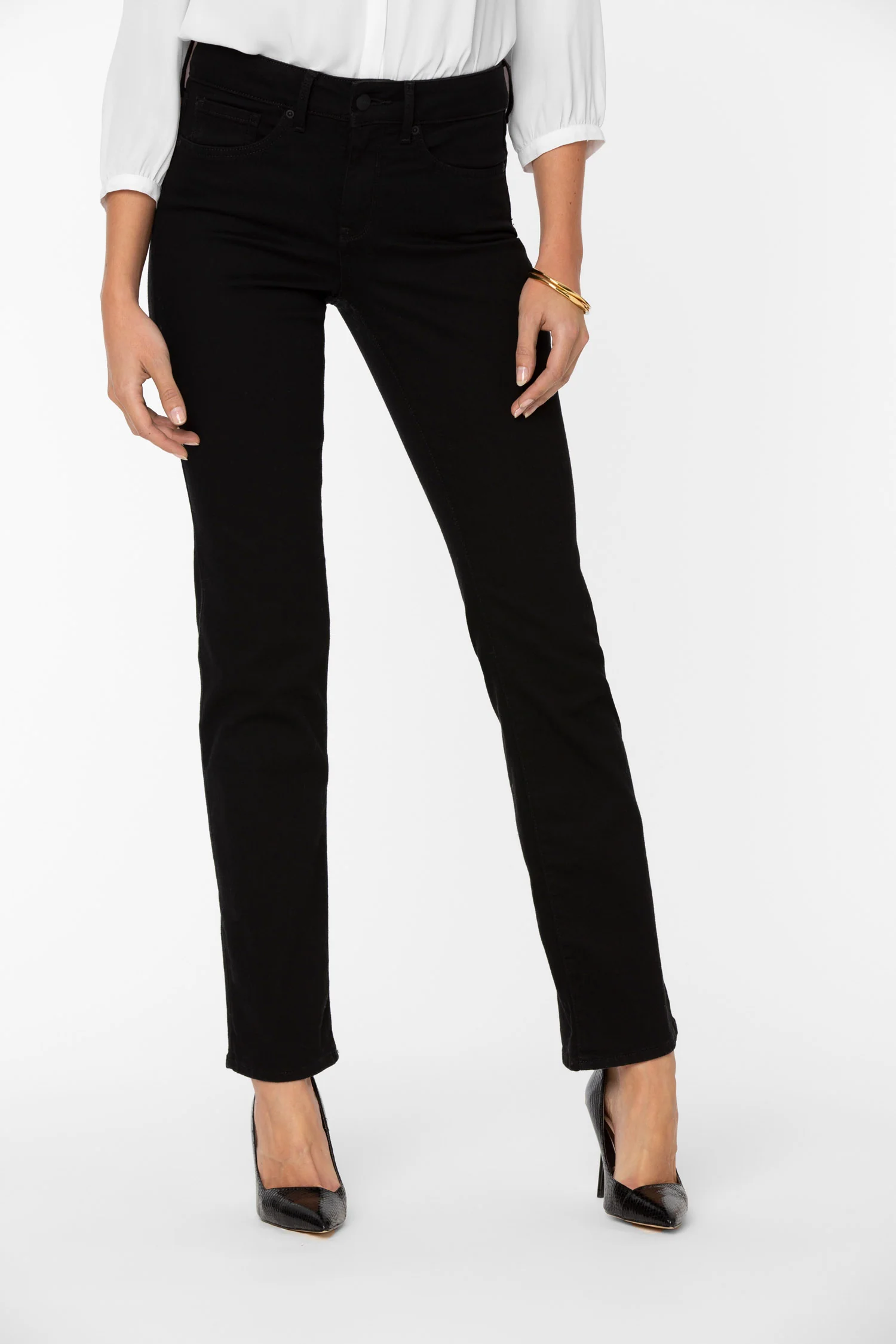 Marilyn Straight Jeans - Black - Image 5