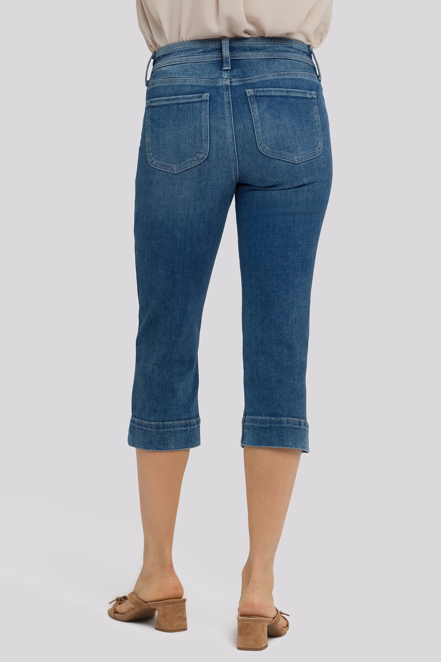 Marilyn Straight Crop Jeans - Breezy Palms - Image 7