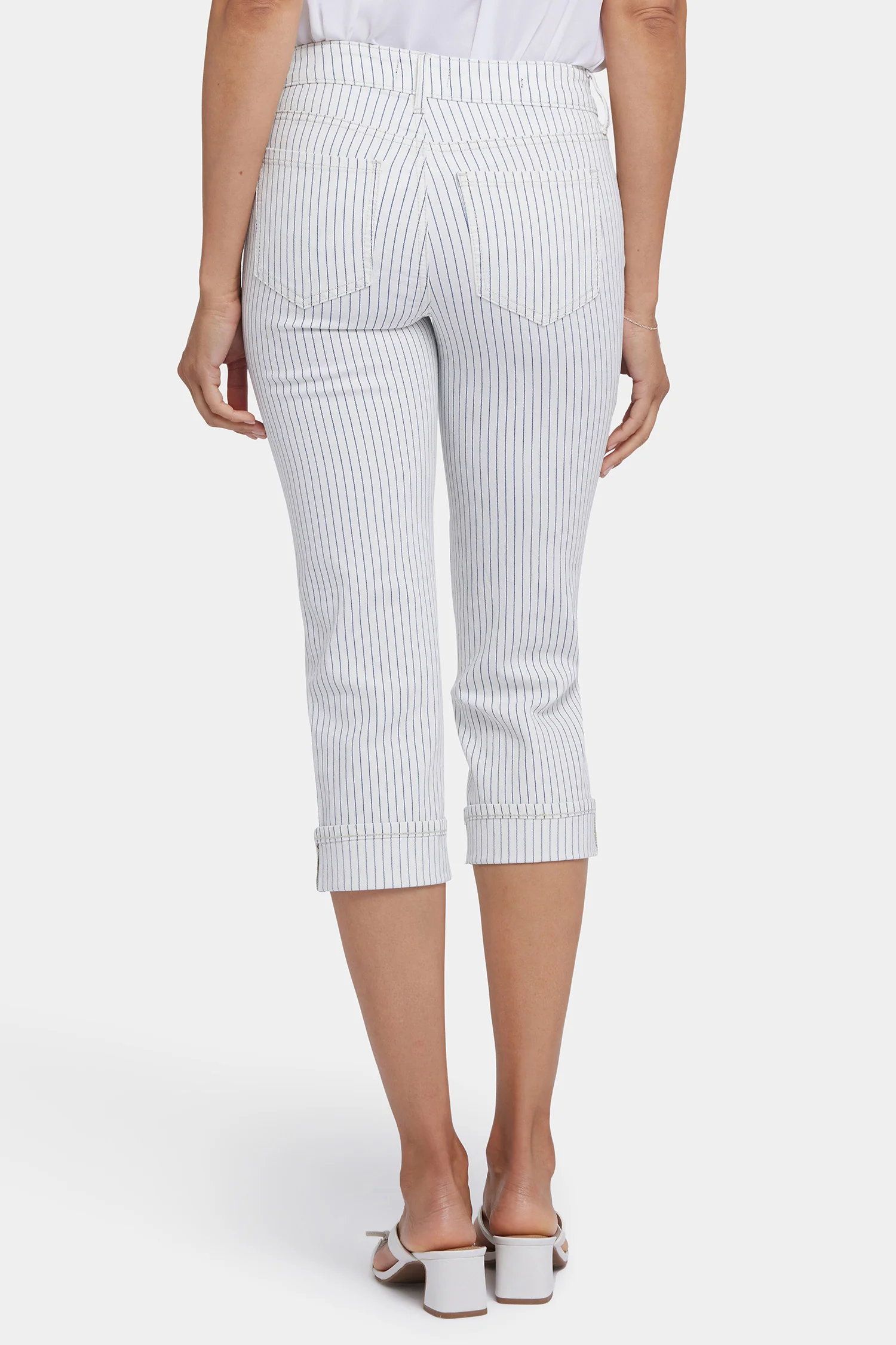 Marilyn Straight Crop Jeans In Petite - Palencia Stripe - Image 3