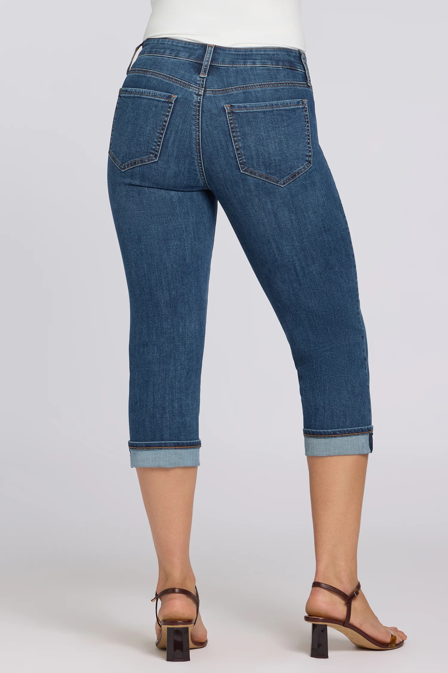 Marilyn Straight Crop Jeans In Petite - Sunset Villa - Image 3