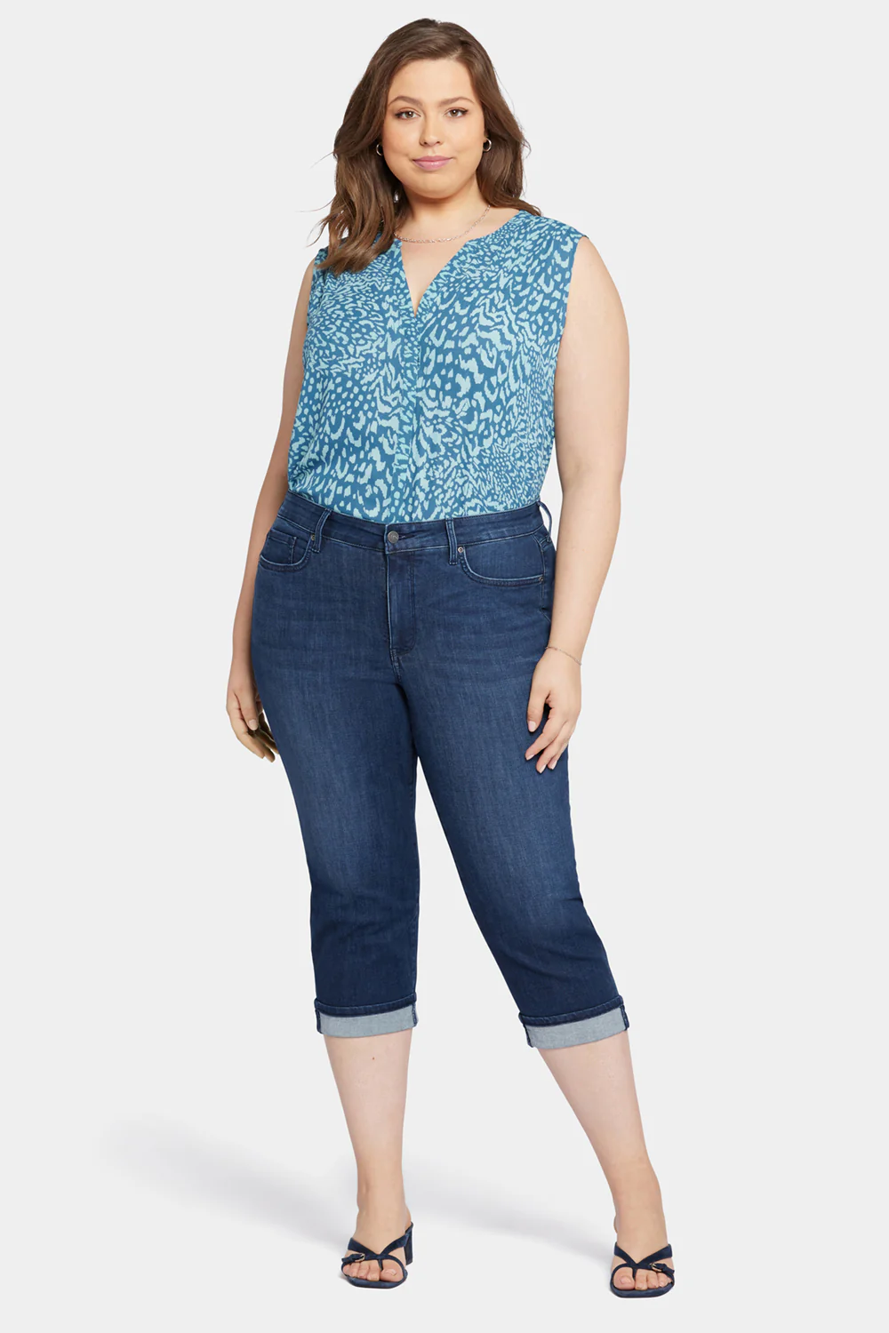Marilyn Straight Crop Jeans In Plus Size - Inspire - Image 4