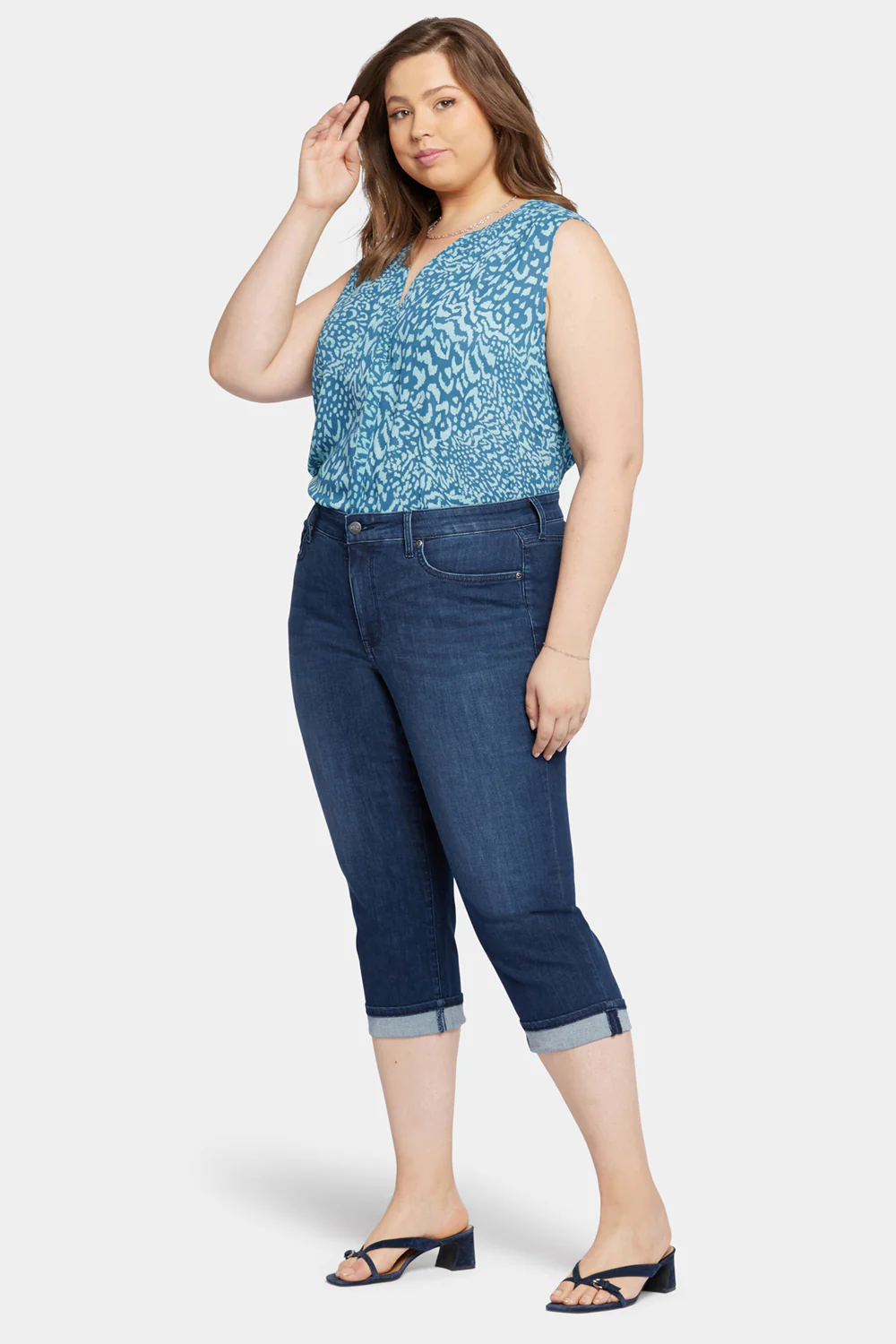 Marilyn Straight Crop Jeans In Plus Size - Inspire - Image 5