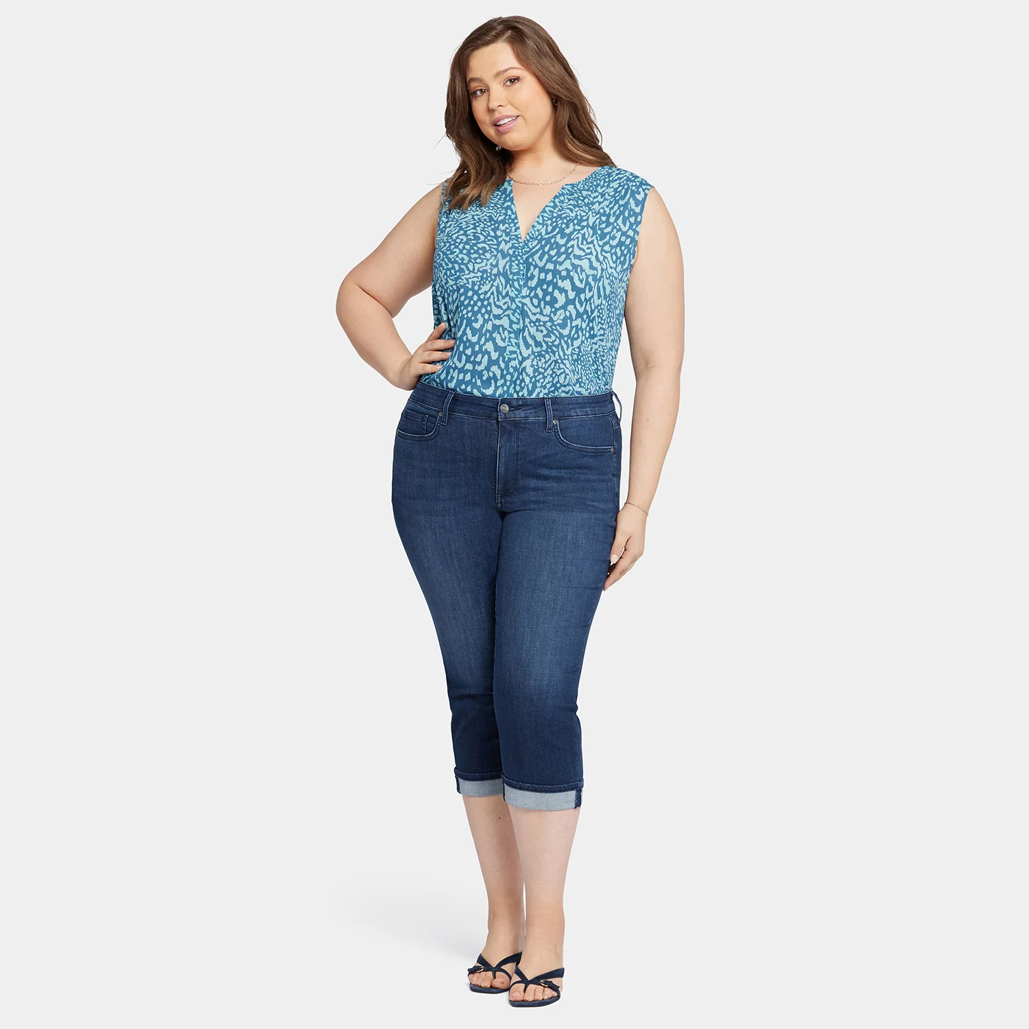 Marilyn Straight Crop Jeans In Plus Size - Inspire - Image 7