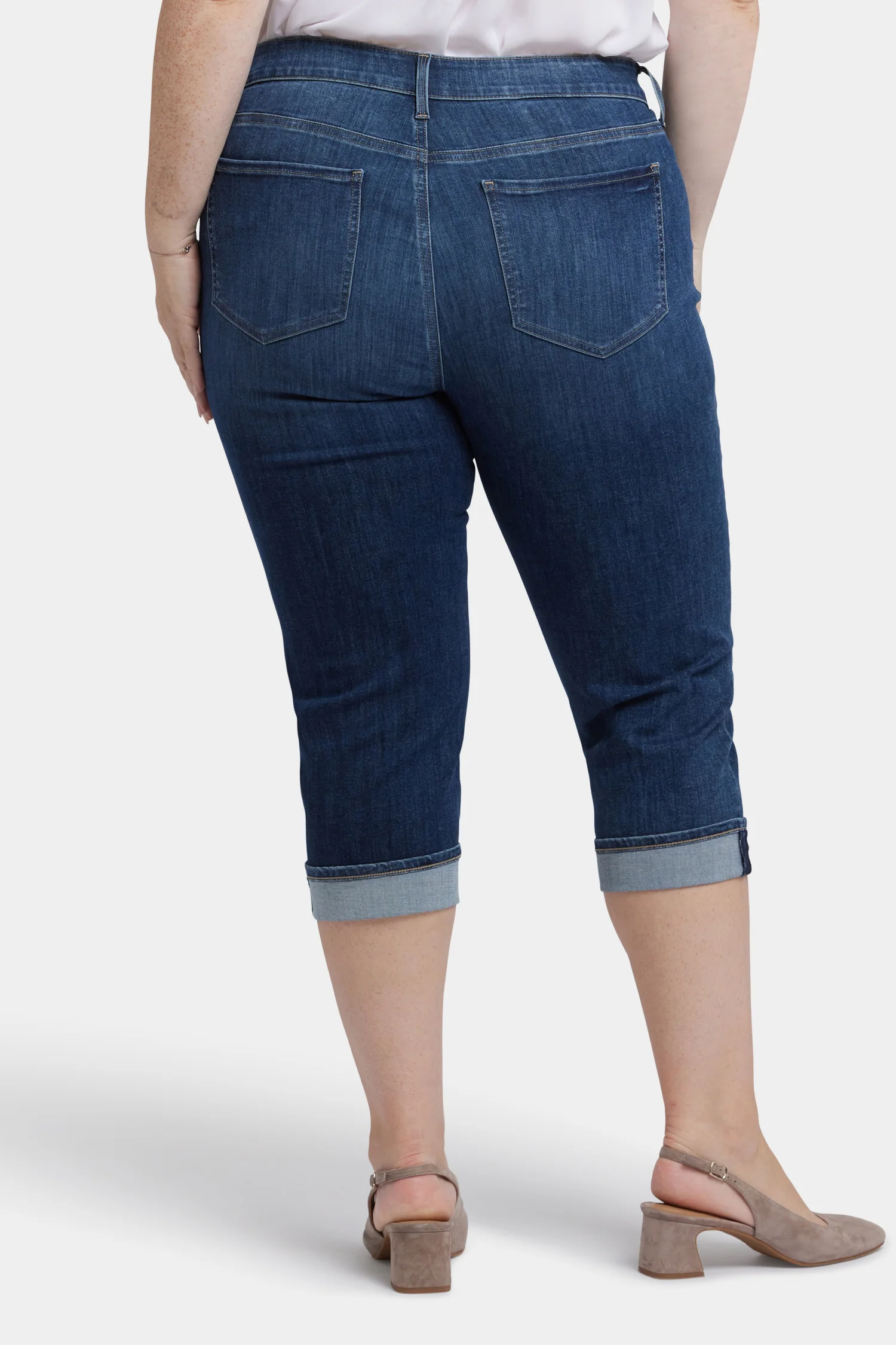 Marilyn Straight Crop Jeans In Plus Size - Rio Rapids - Image 2