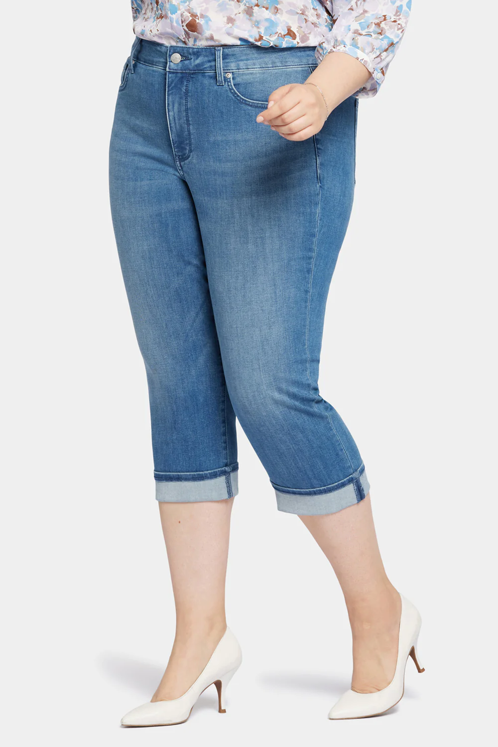 Marilyn Straight Crop Jeans In Plus Size - Stunning - Image 3
