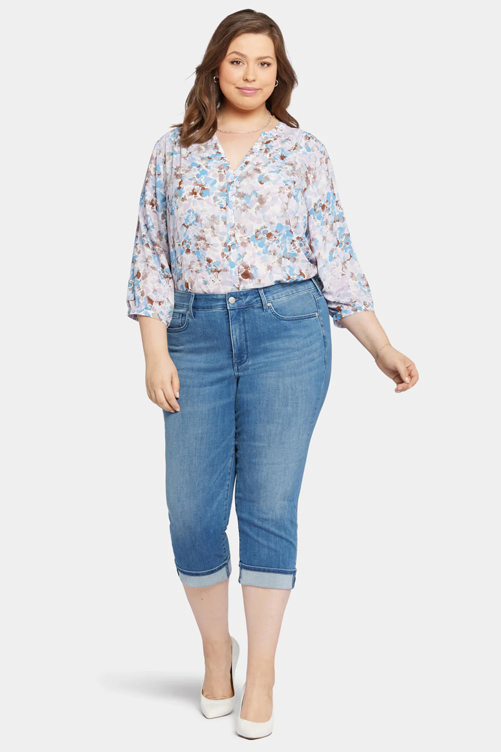 Marilyn Straight Crop Jeans In Plus Size - Stunning - Image 4