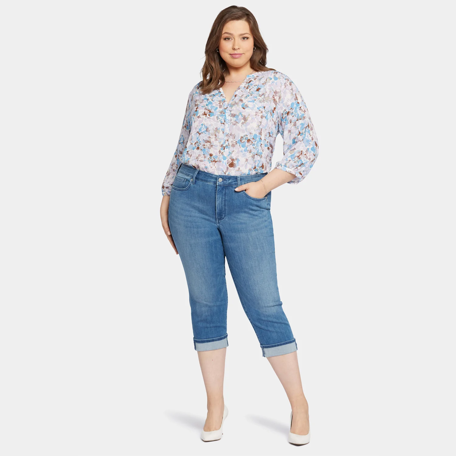 Marilyn Straight Crop Jeans In Plus Size - Stunning - Image 7