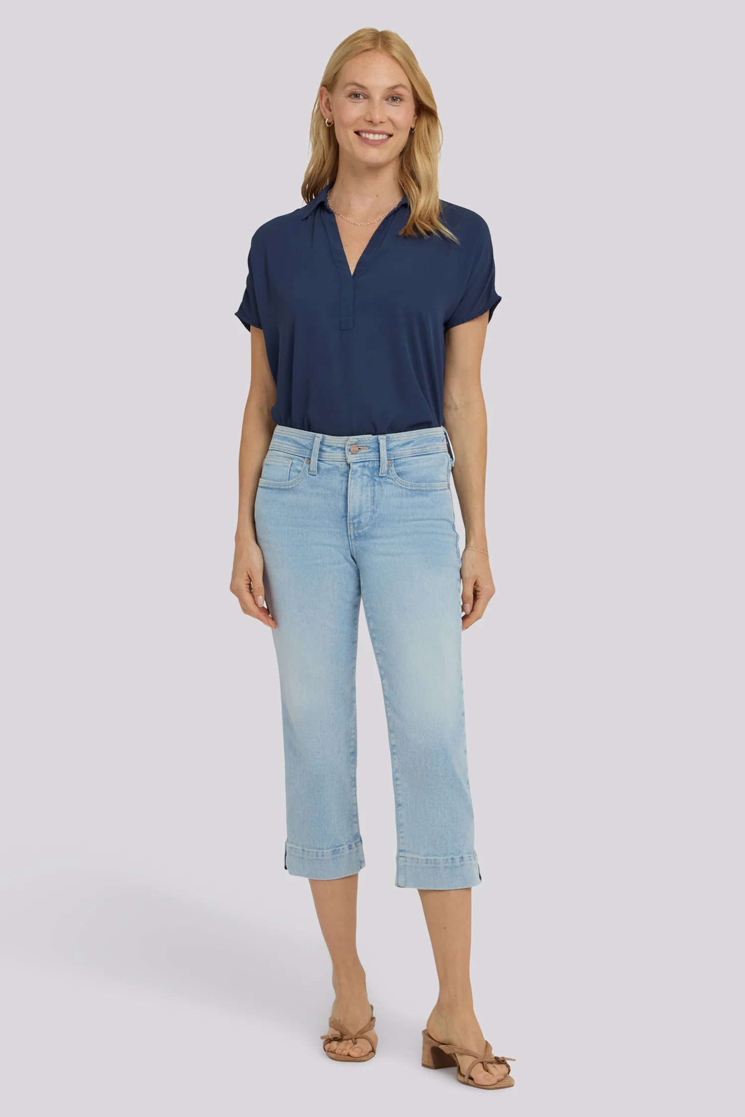 Marilyn Straight Crop Jeans - Keys View