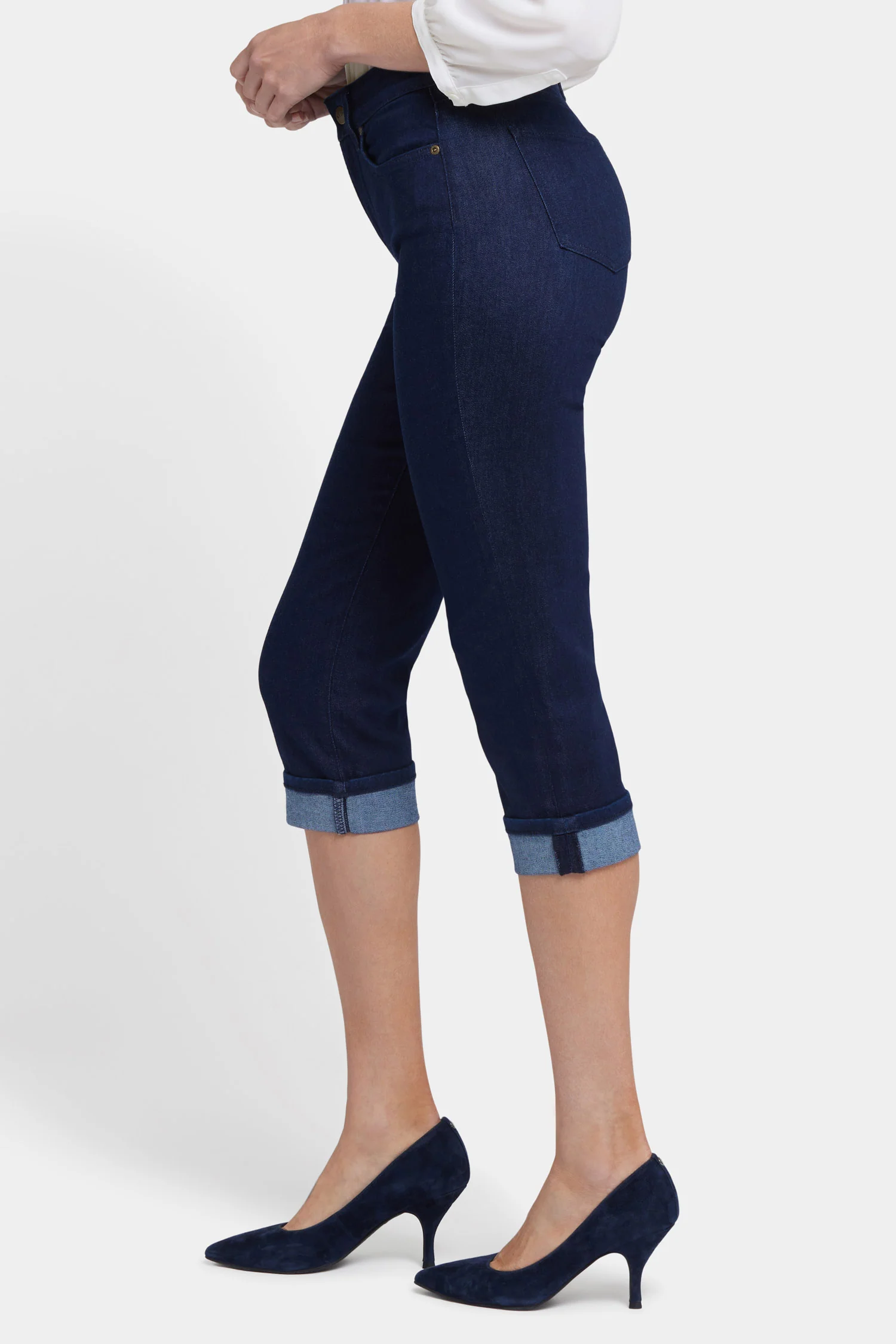 Marilyn Straight Crop Jeans - Rinse - Image 3