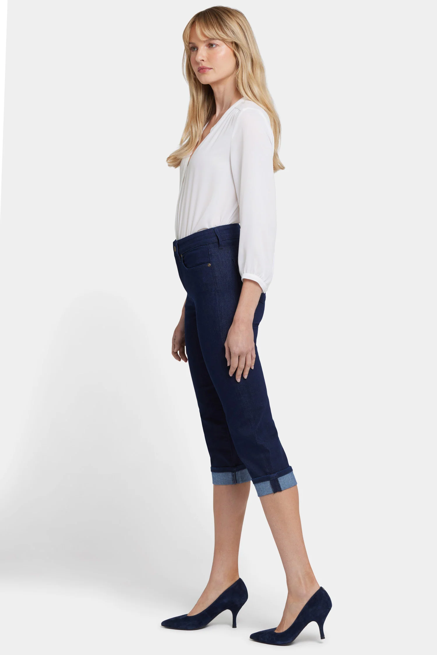 Marilyn Straight Crop Jeans - Rinse - Image 5