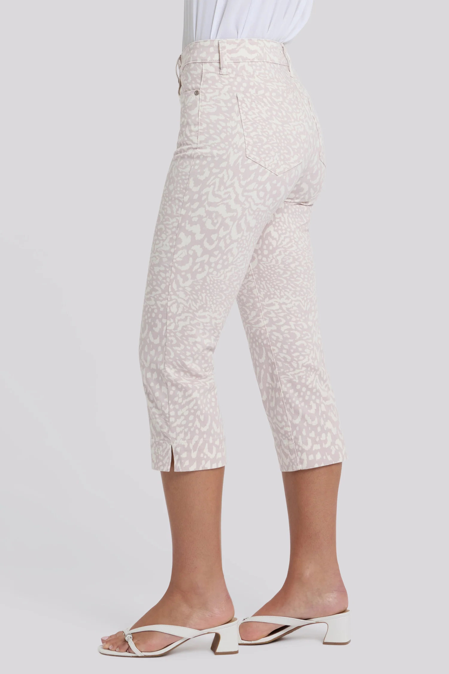 Marilyn Straight Crop Jeans - Snow Leopard - Image 3