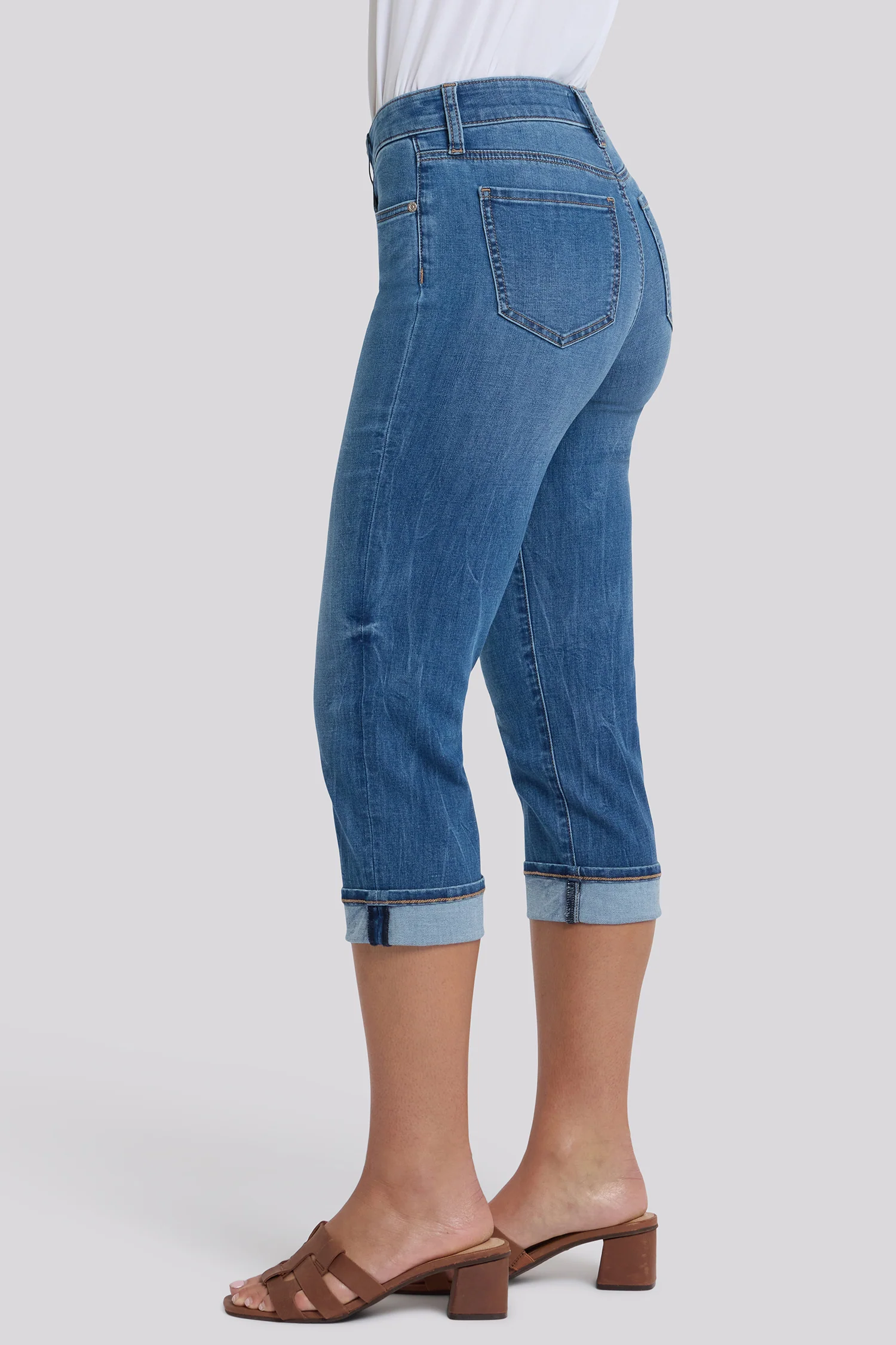 Marilyn Straight Crop Jeans - Wild River - Image 3
