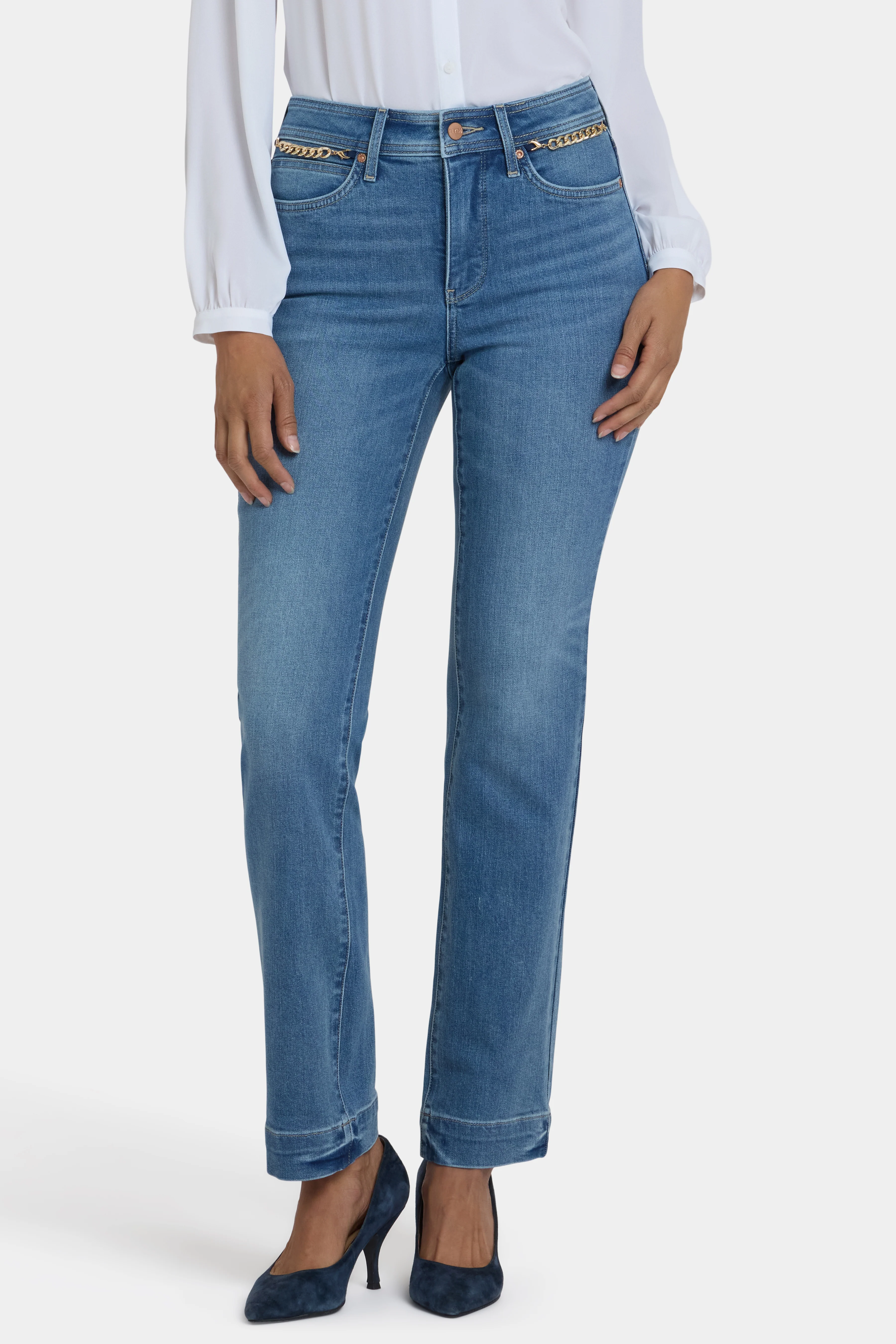 Marilyn Straight Jeans - Bastille Sea - Image 5