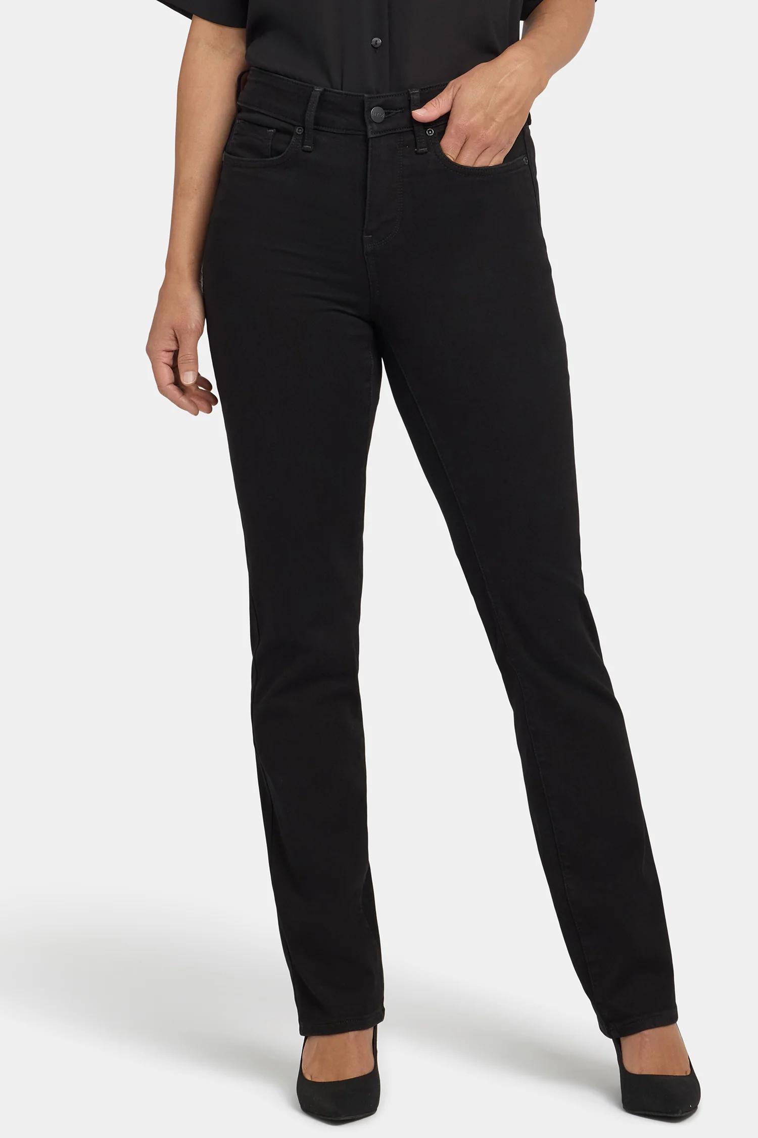 Marilyn Straight Jeans - Black Rinse - Image 4