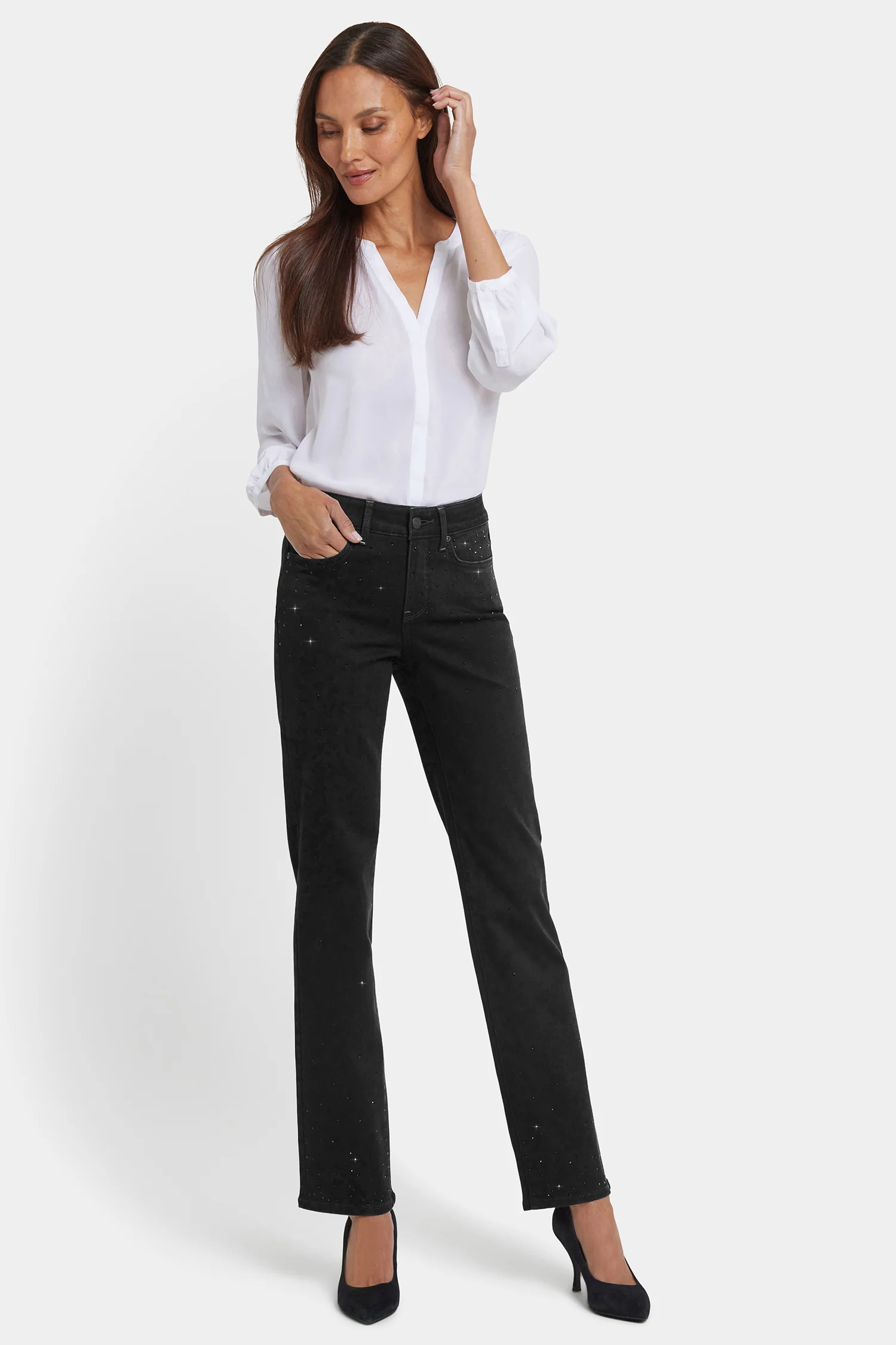 Marilyn Straight Jeans - Black Rinse