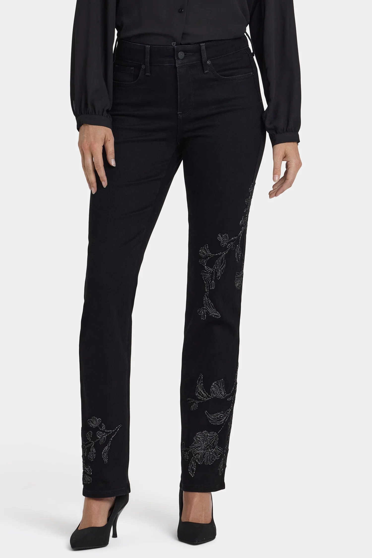 Marilyn Straight Jeans - Black Rinse - Image 4