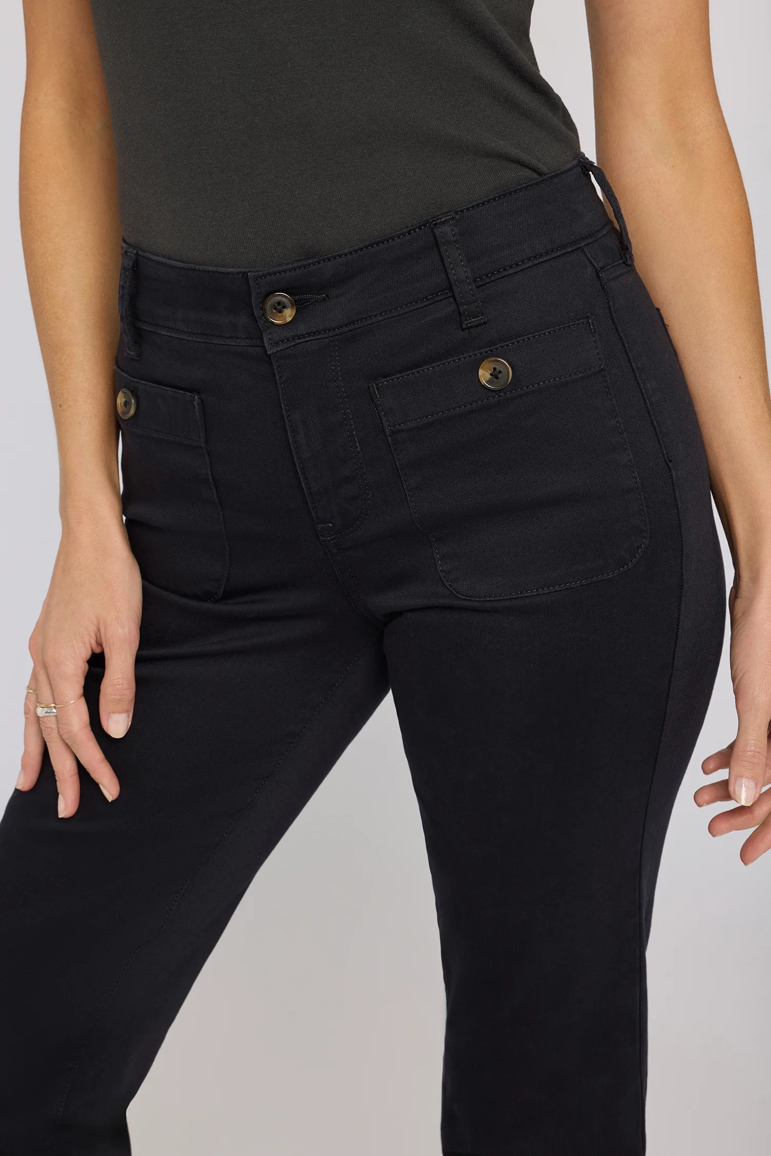 Marilyn Straight Jeans - Black - Image 5