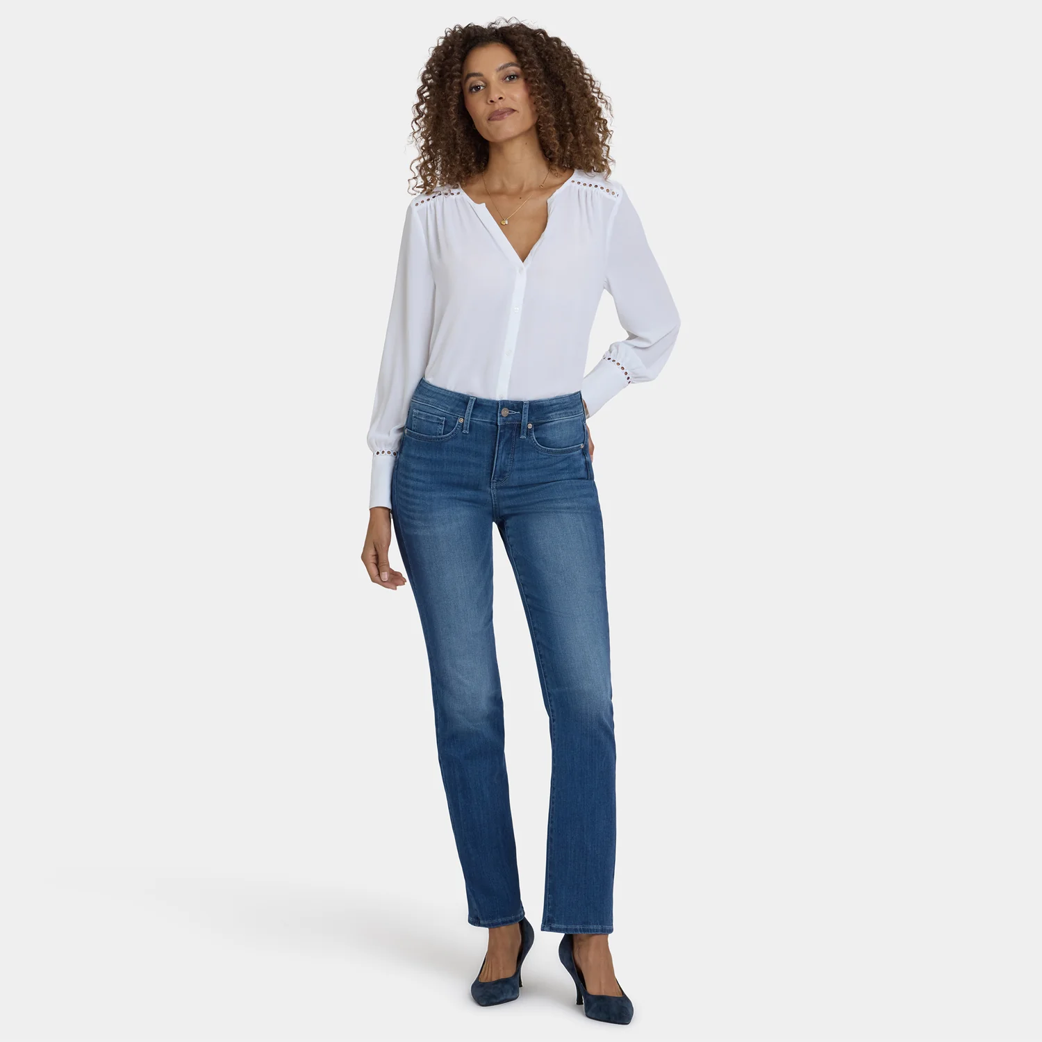 Marilyn Straight Jeans - Cool Marine - Image 6