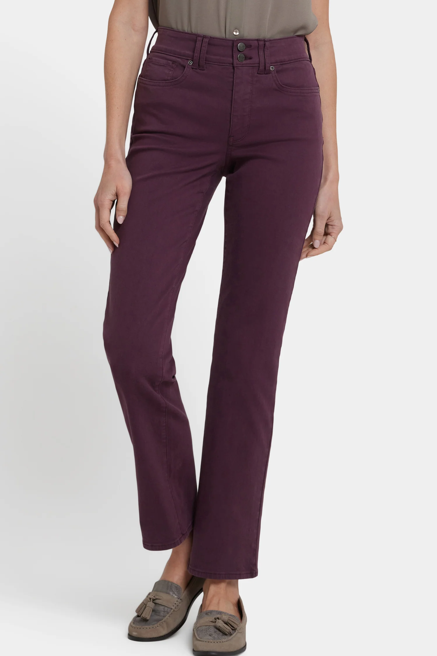 Marilyn Straight Jeans - Fig - Image 4
