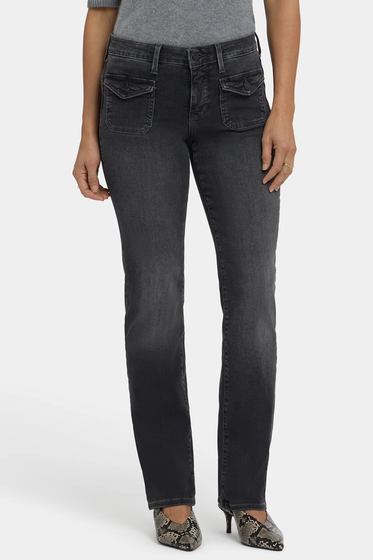 Marilyn Straight Jeans - Gloomy Marais - Image 5