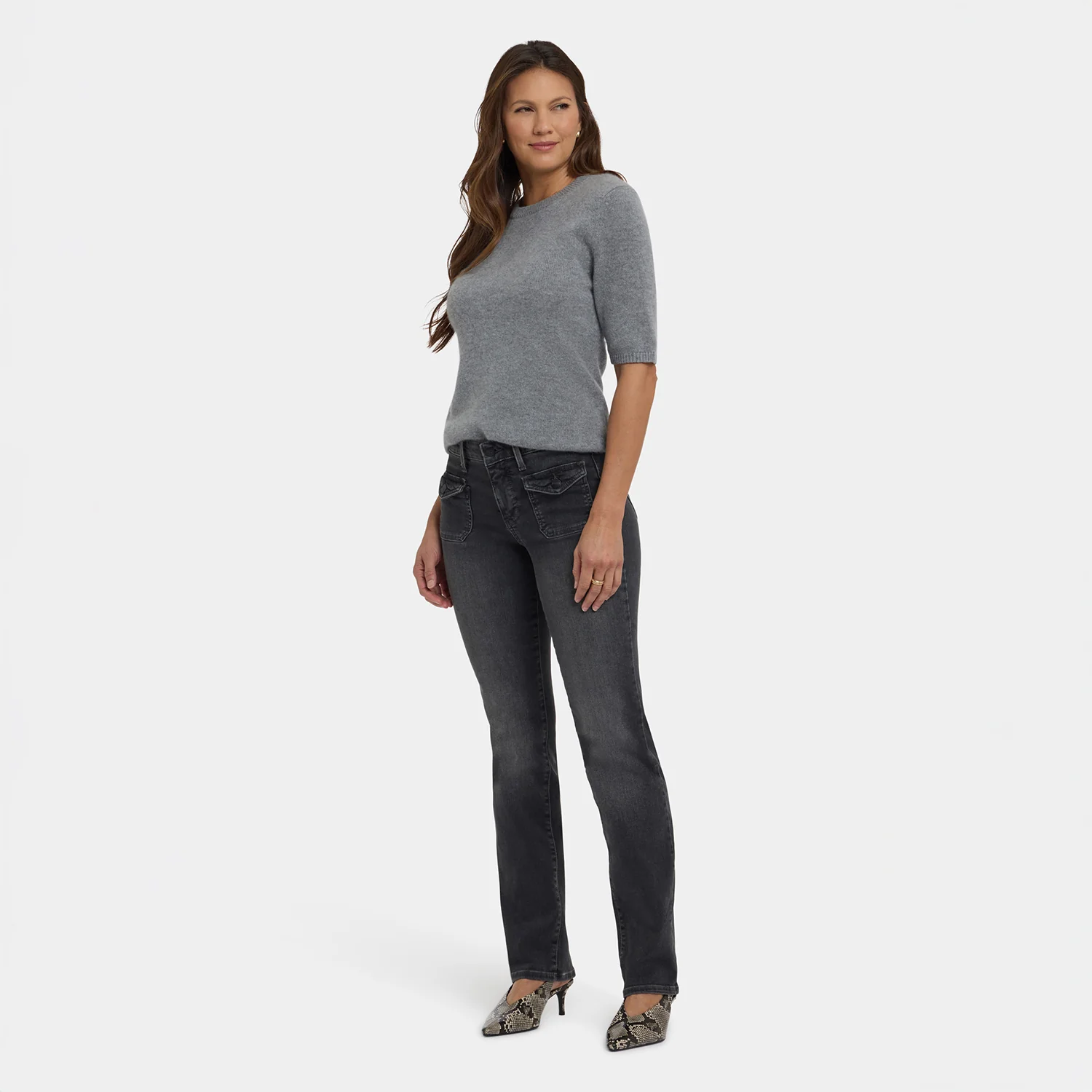 Marilyn Straight Jeans - Gloomy Marais - Image 6