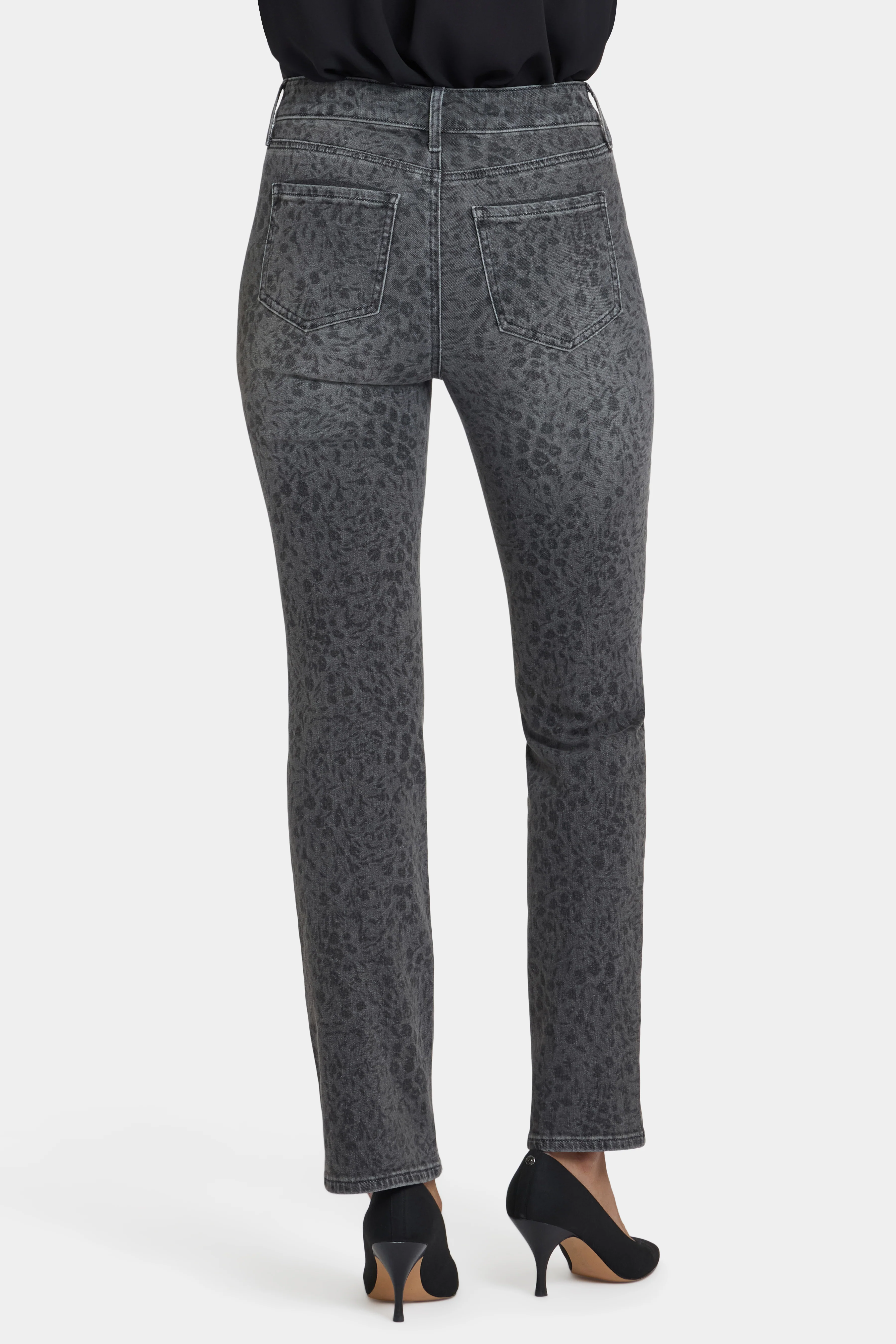 Marilyn Straight Jeans - Grey Daniela Ditsy - Image 3