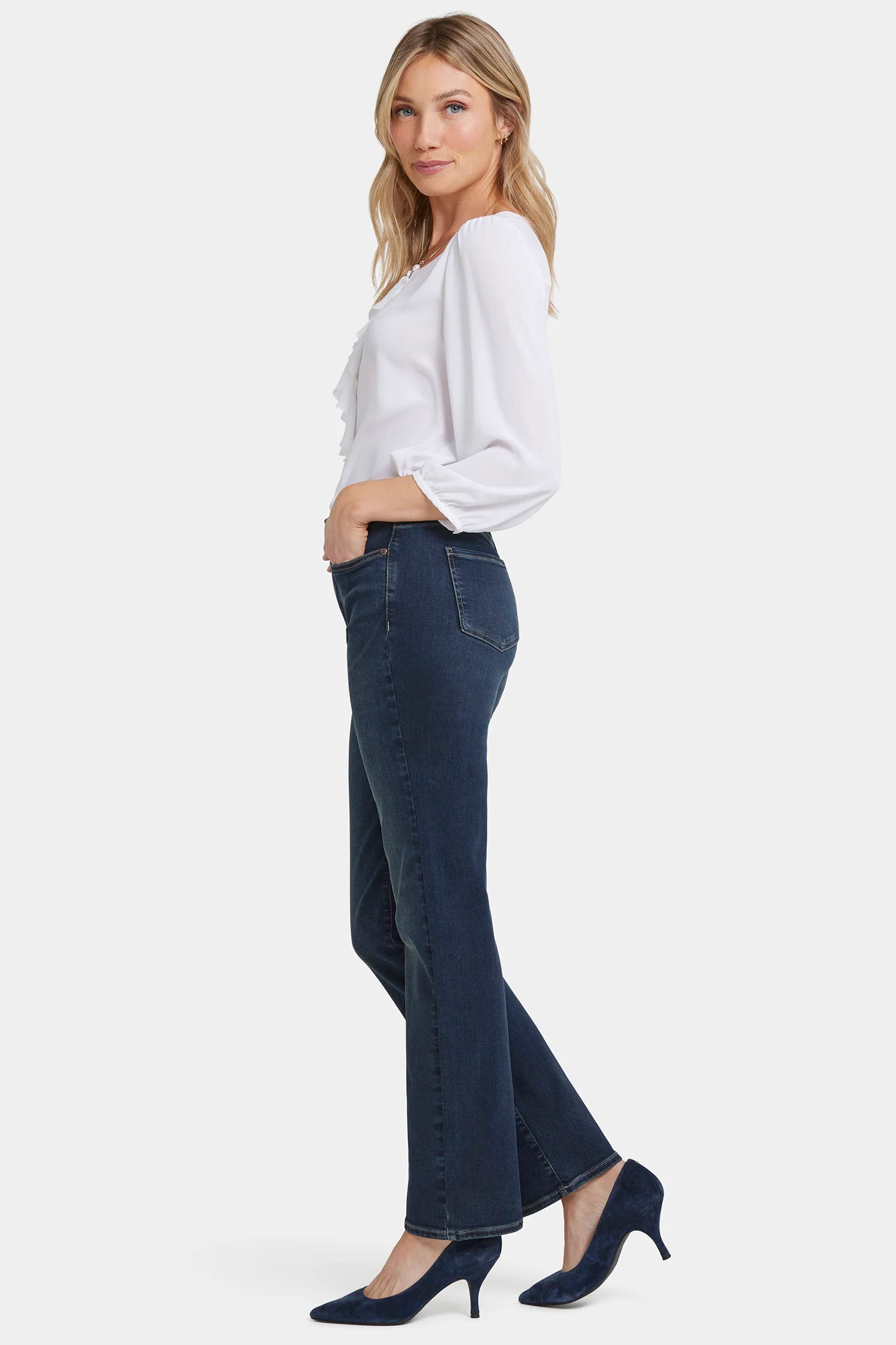 Marilyn Straight Jeans In Long Inseam - Presley - Image 5