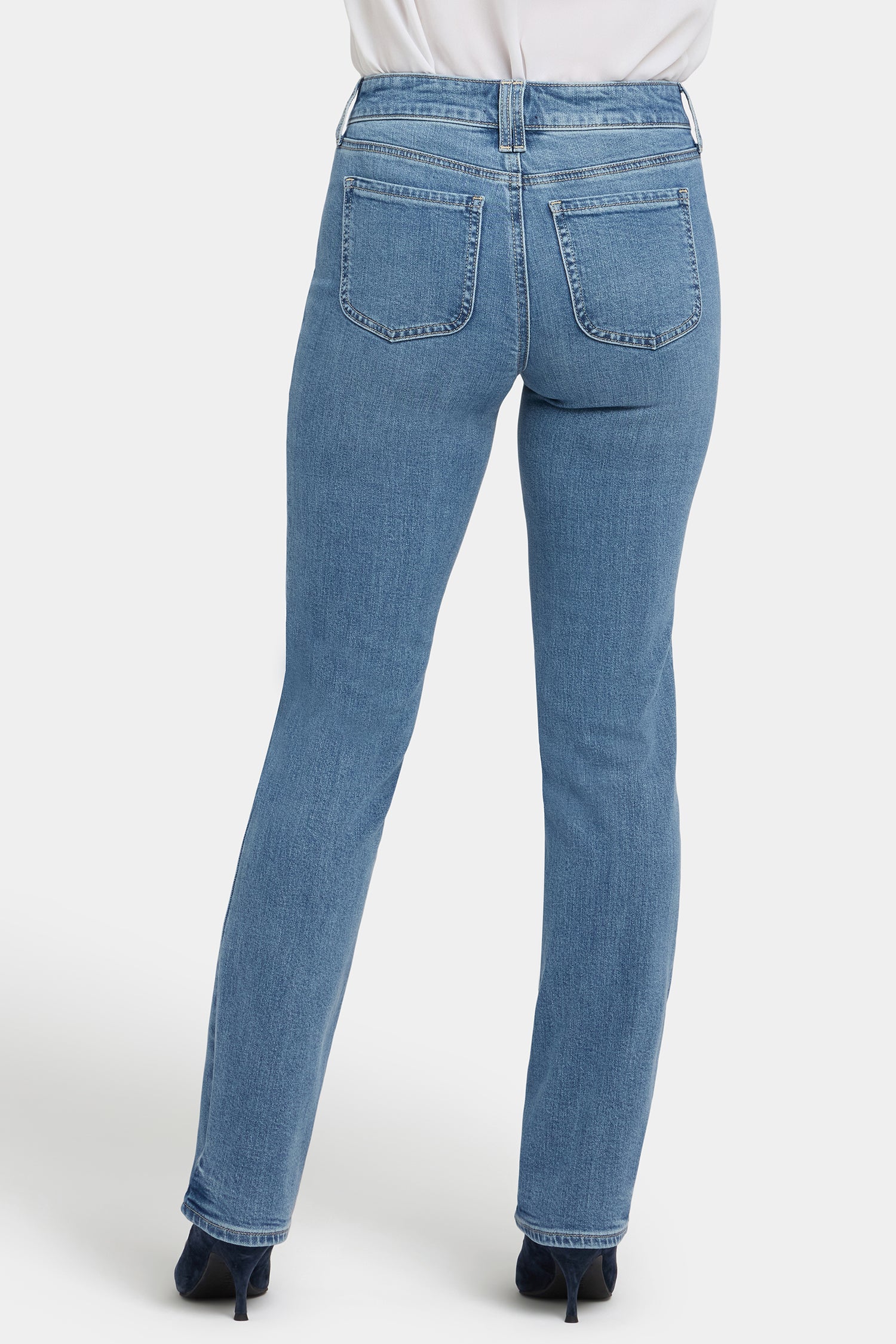 Marilyn Straight Jeans In Petite - Bastille Sea - Image 3