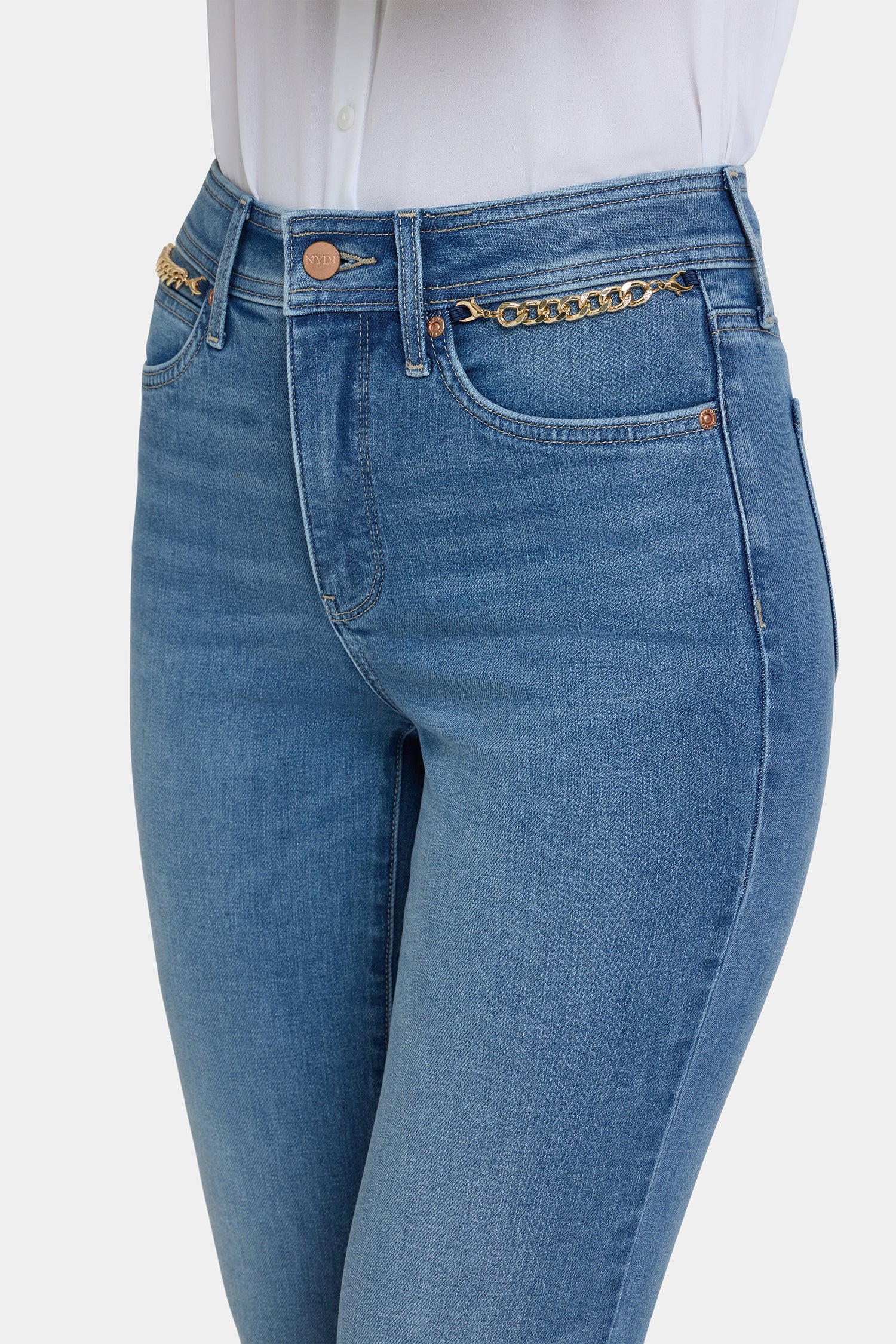 Marilyn Straight Jeans In Petite - Bastille Sea - Image 2