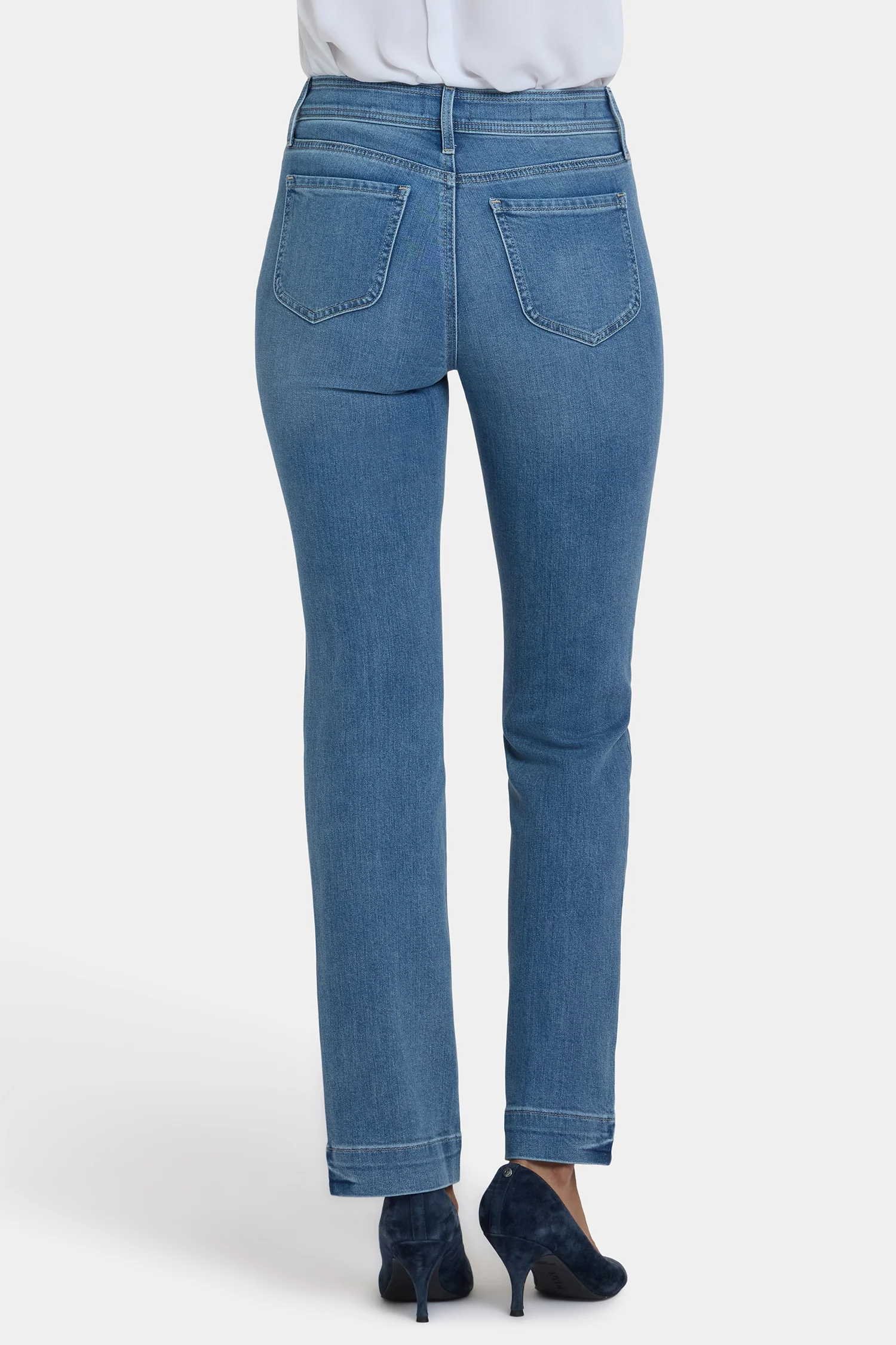 Marilyn Straight Jeans In Petite - Bastille Sea - Image 3