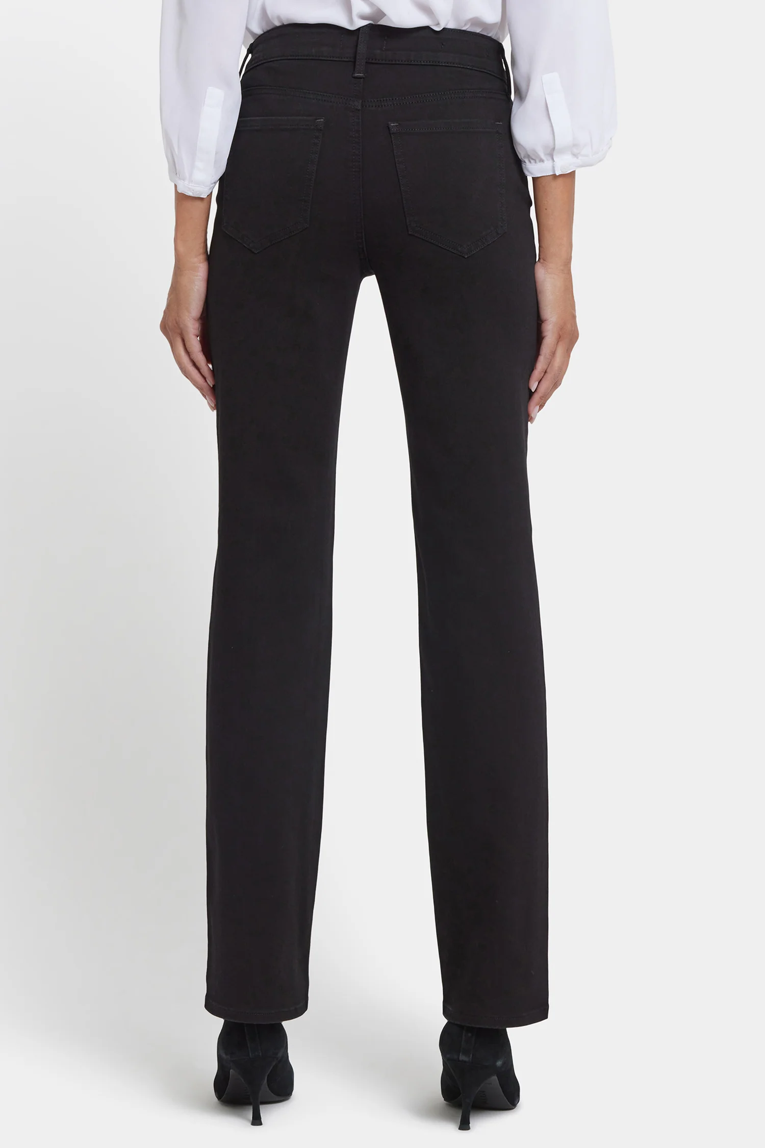 Marilyn Straight Jeans In Petite - Black Rinse - Image 2
