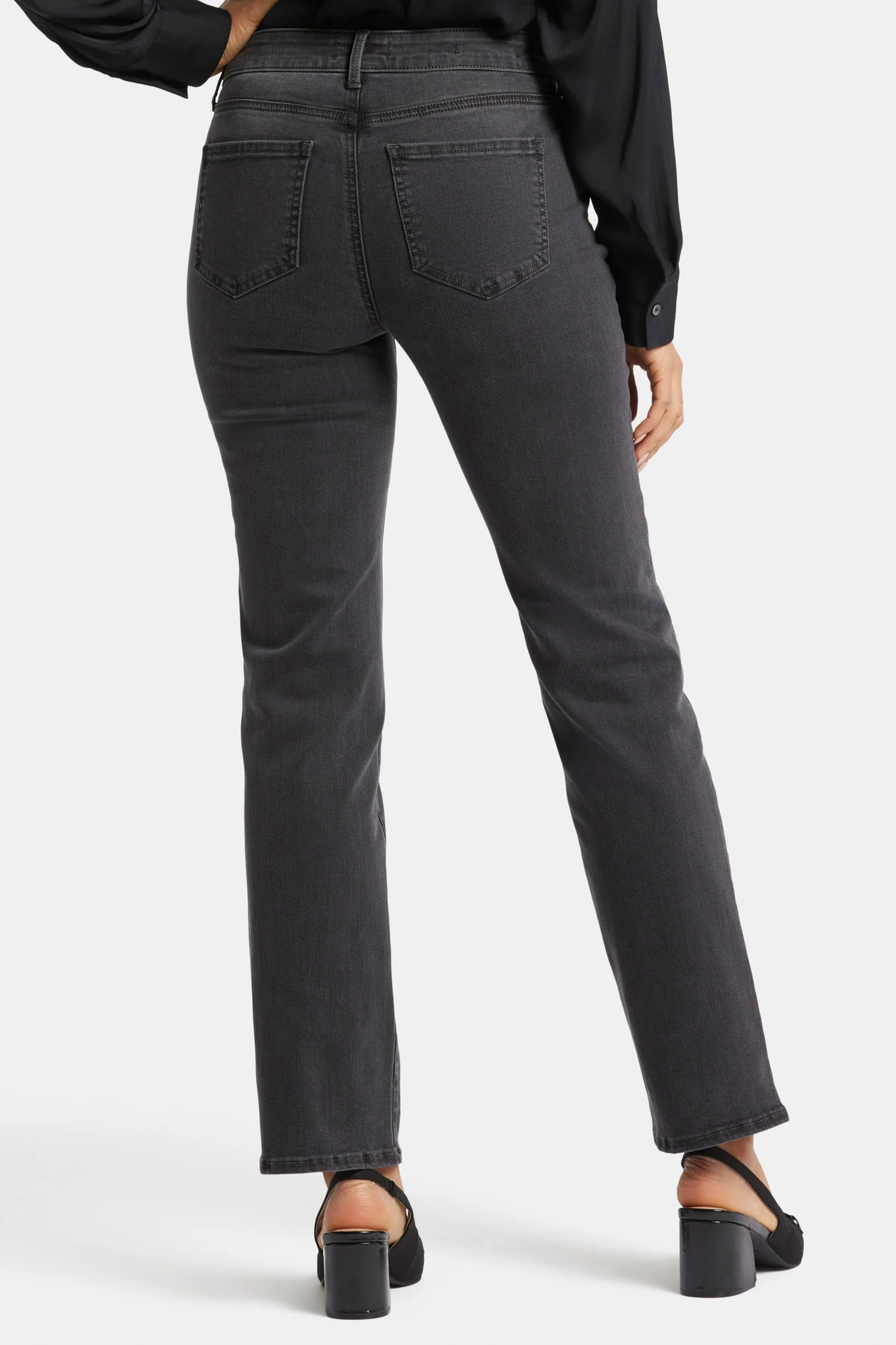 Marilyn Straight Jeans In Petite - Cloud Stone - Image 2