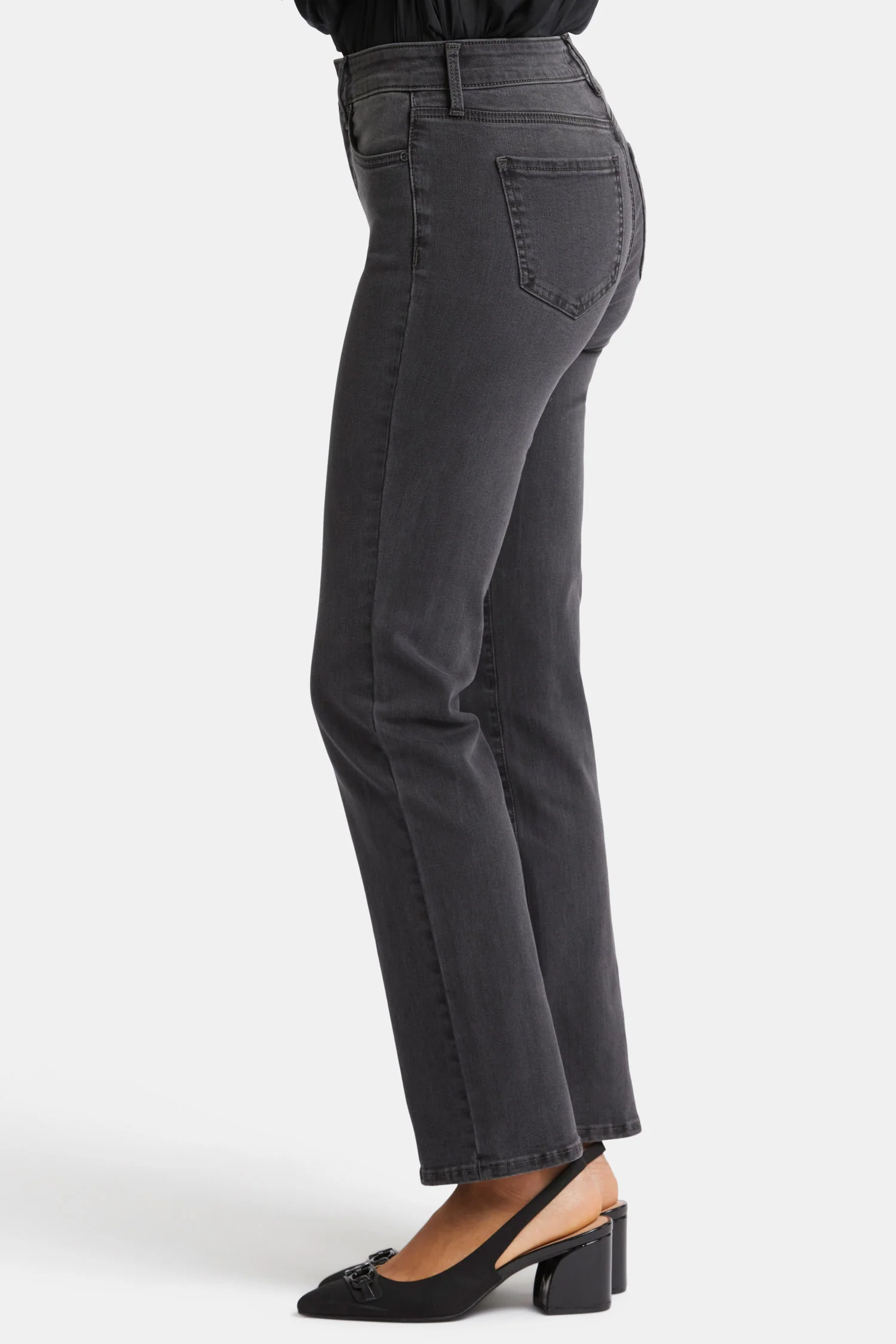 Marilyn Straight Jeans In Petite - Cloud Stone - Image 3