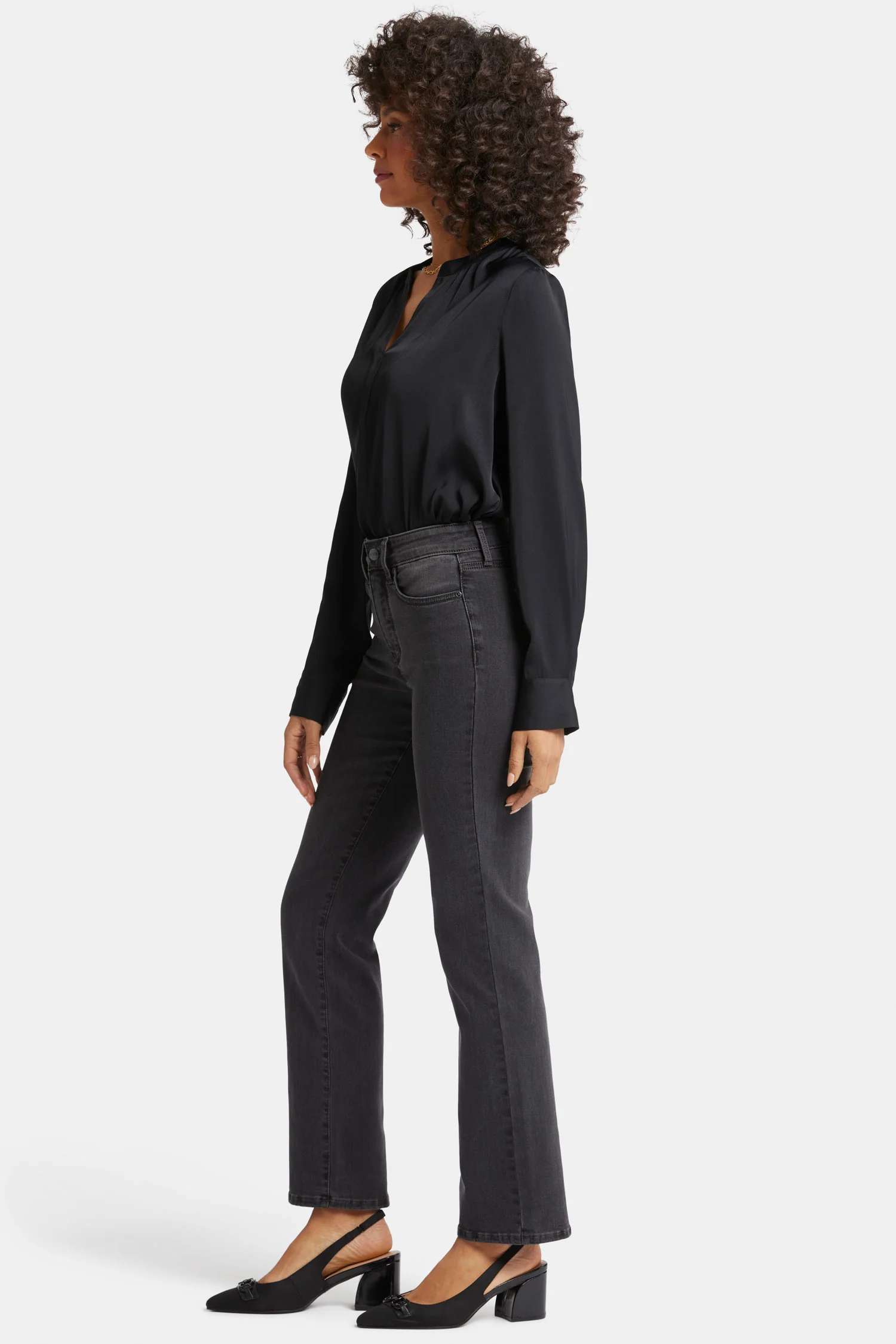 Marilyn Straight Jeans In Petite - Cloud Stone - Image 5