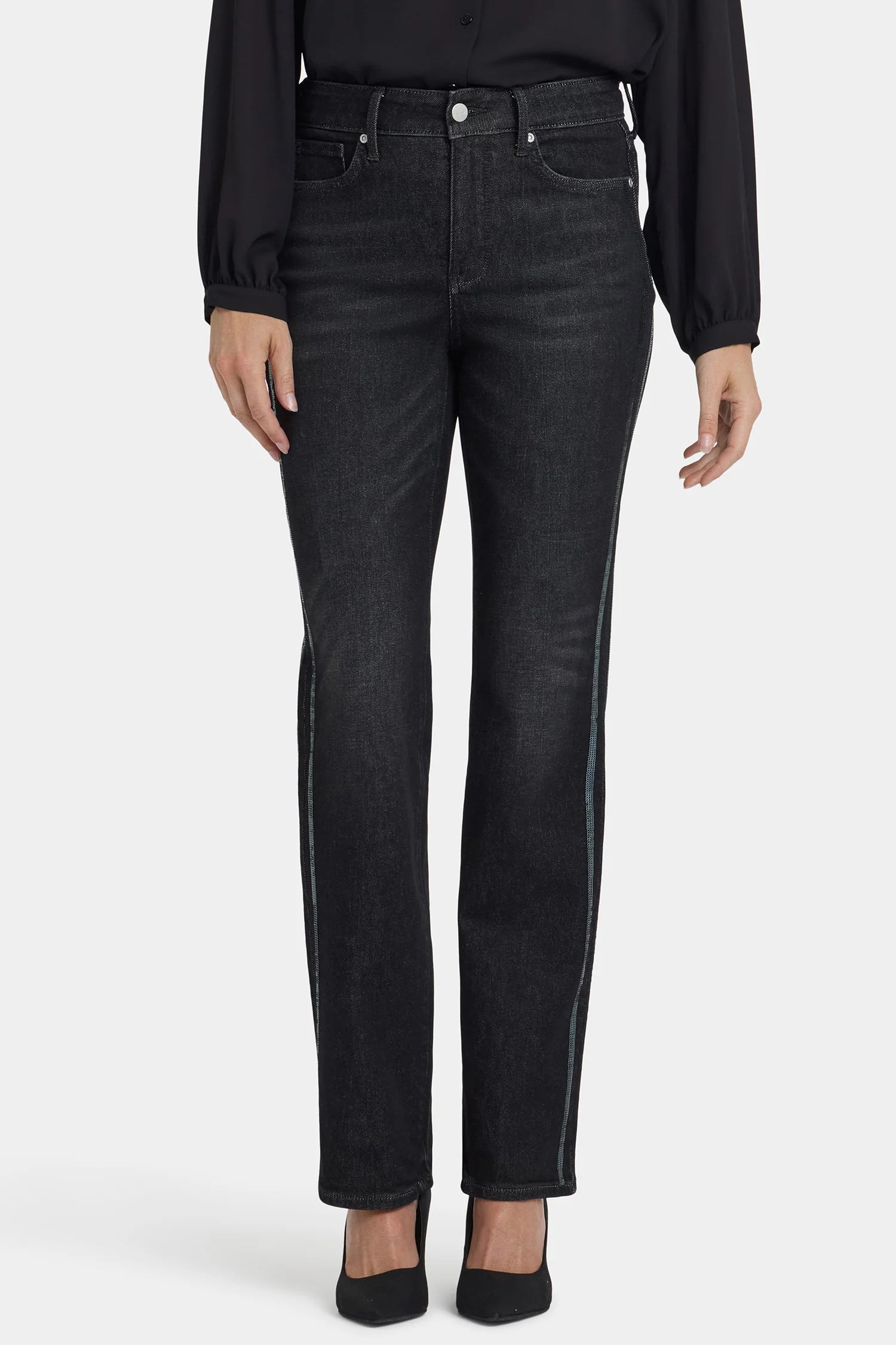 Marilyn Straight Jeans In Petite - French Nightfall - Image 4