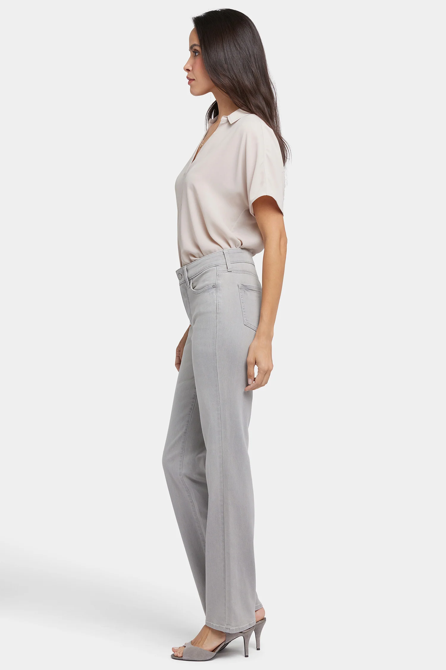 Marilyn Straight Jeans In Petite - Grenada Mist - Image 5