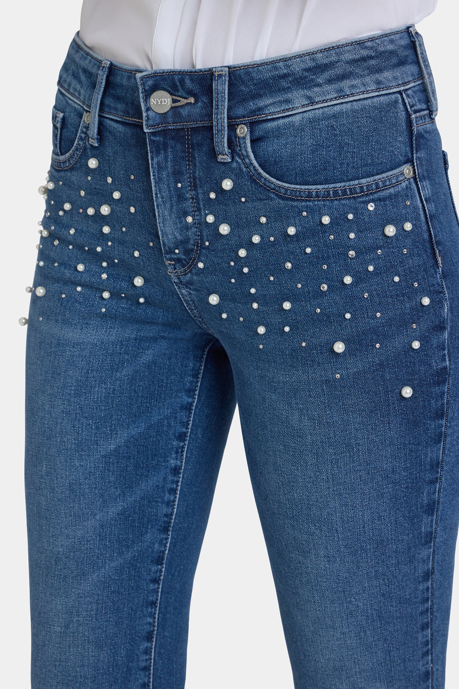 Marilyn Straight Jeans In Petite - Lake Notre-Dame - Image 2