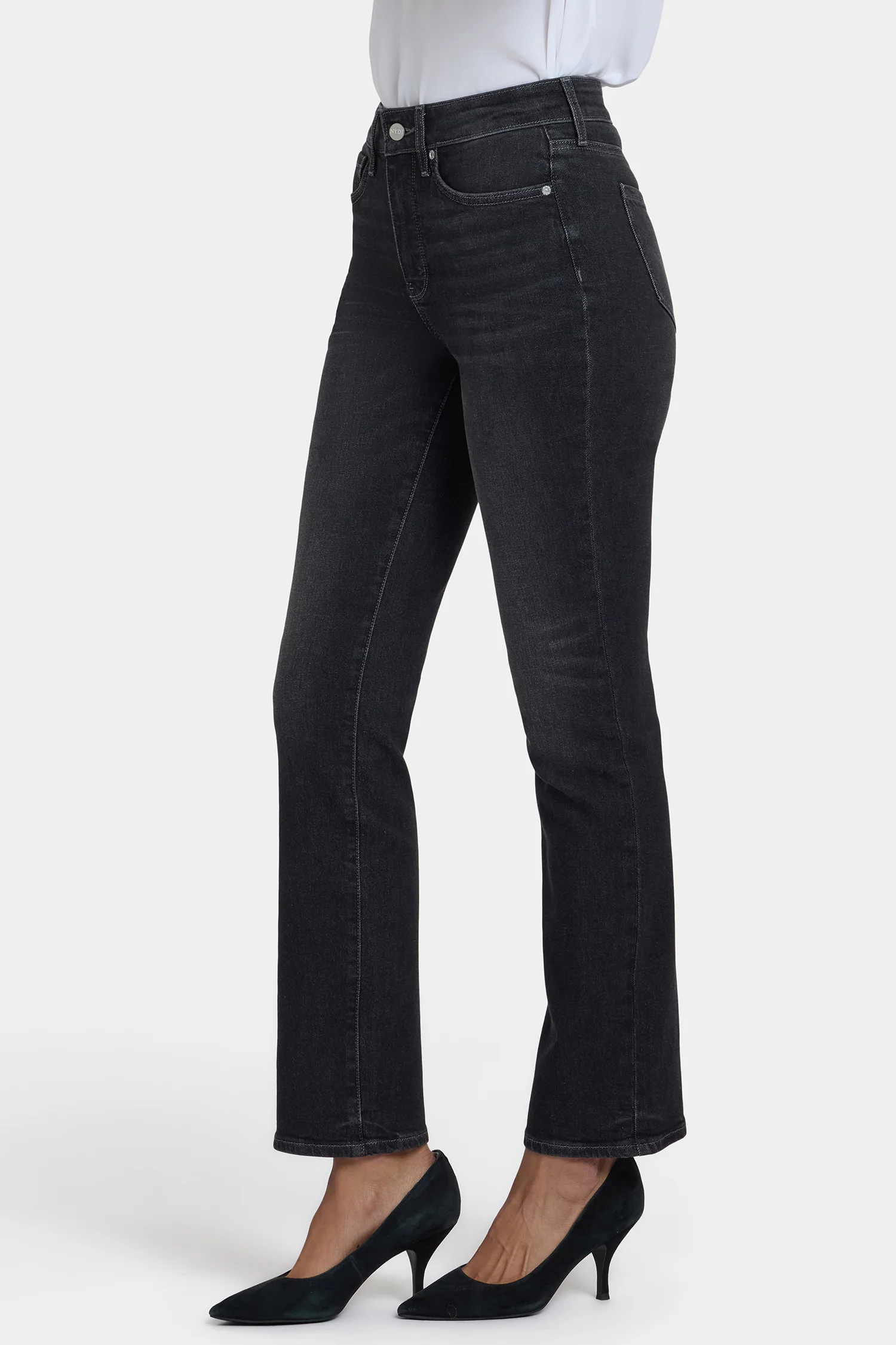 Marilyn Straight Jeans In Petite - Paris Lights - Image 4