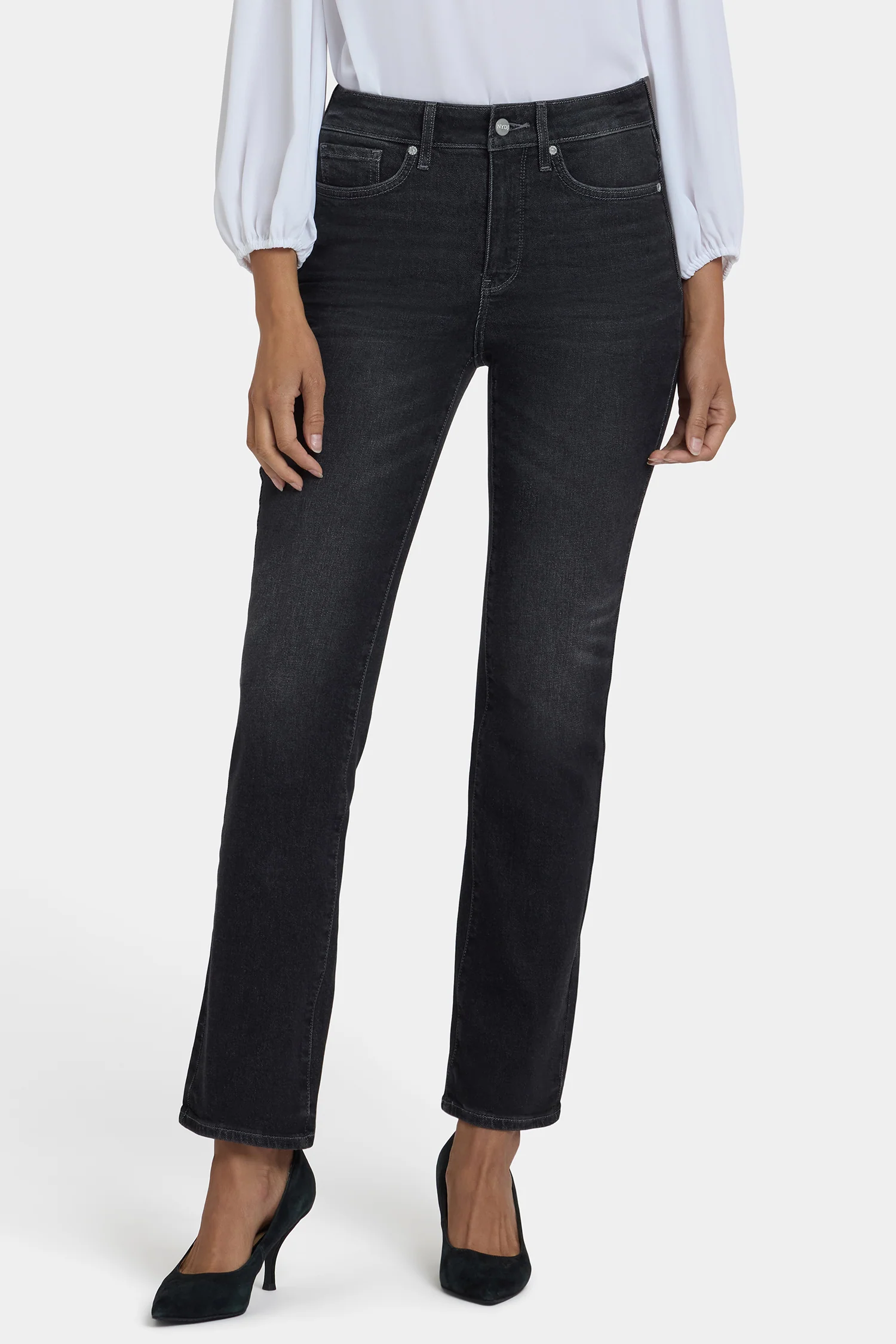 Marilyn Straight Jeans In Petite - Paris Lights - Image 5