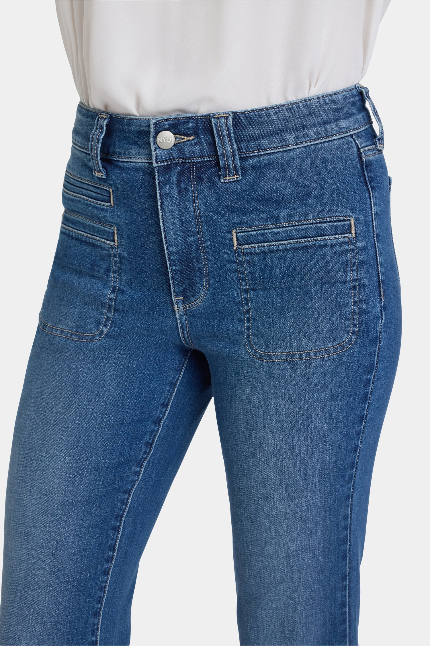 Marilyn Straight Jeans In Petite - Romantic Indigo - Image 2