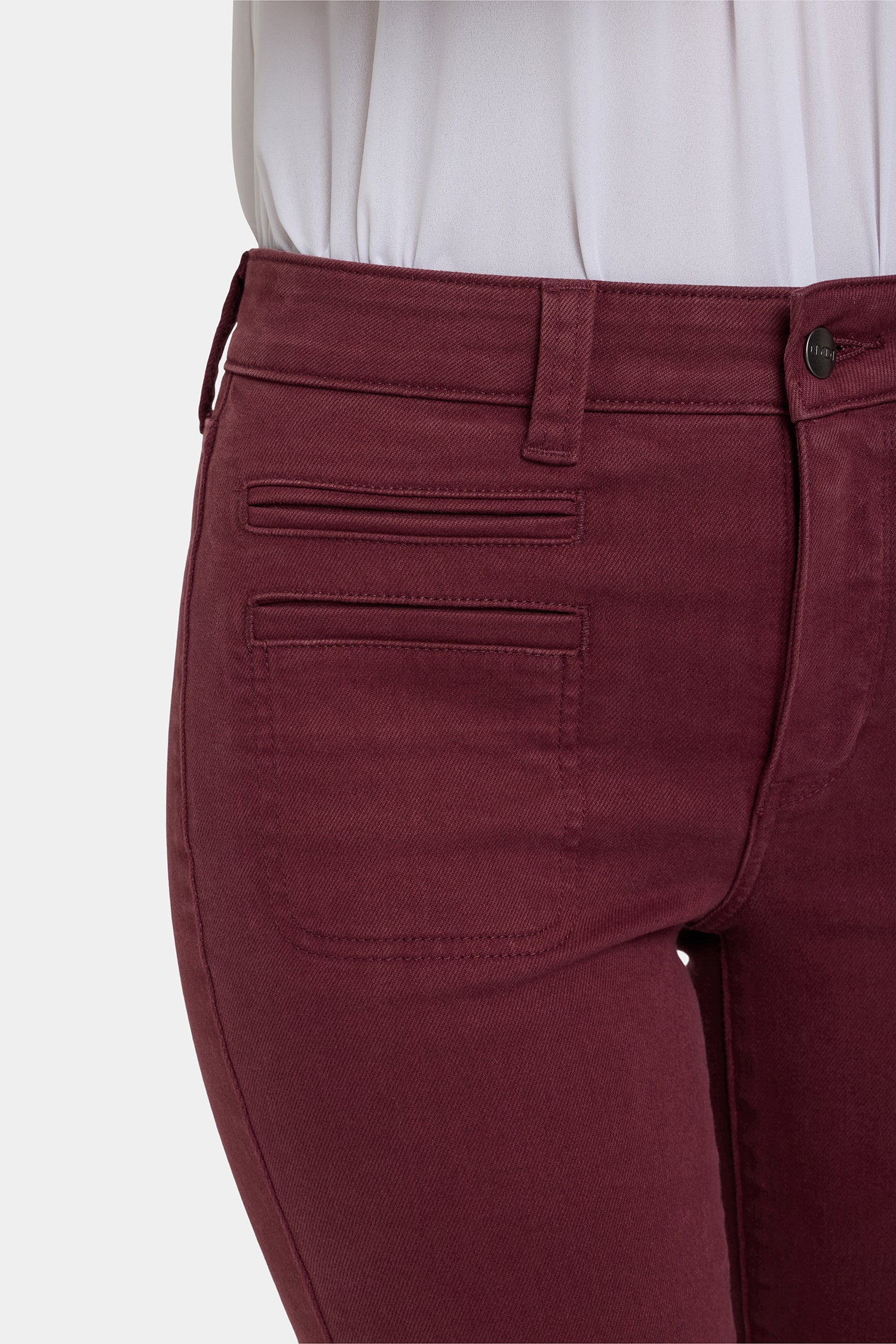 Marilyn Straight Jeans In Petite - Sienna Red - Image 2